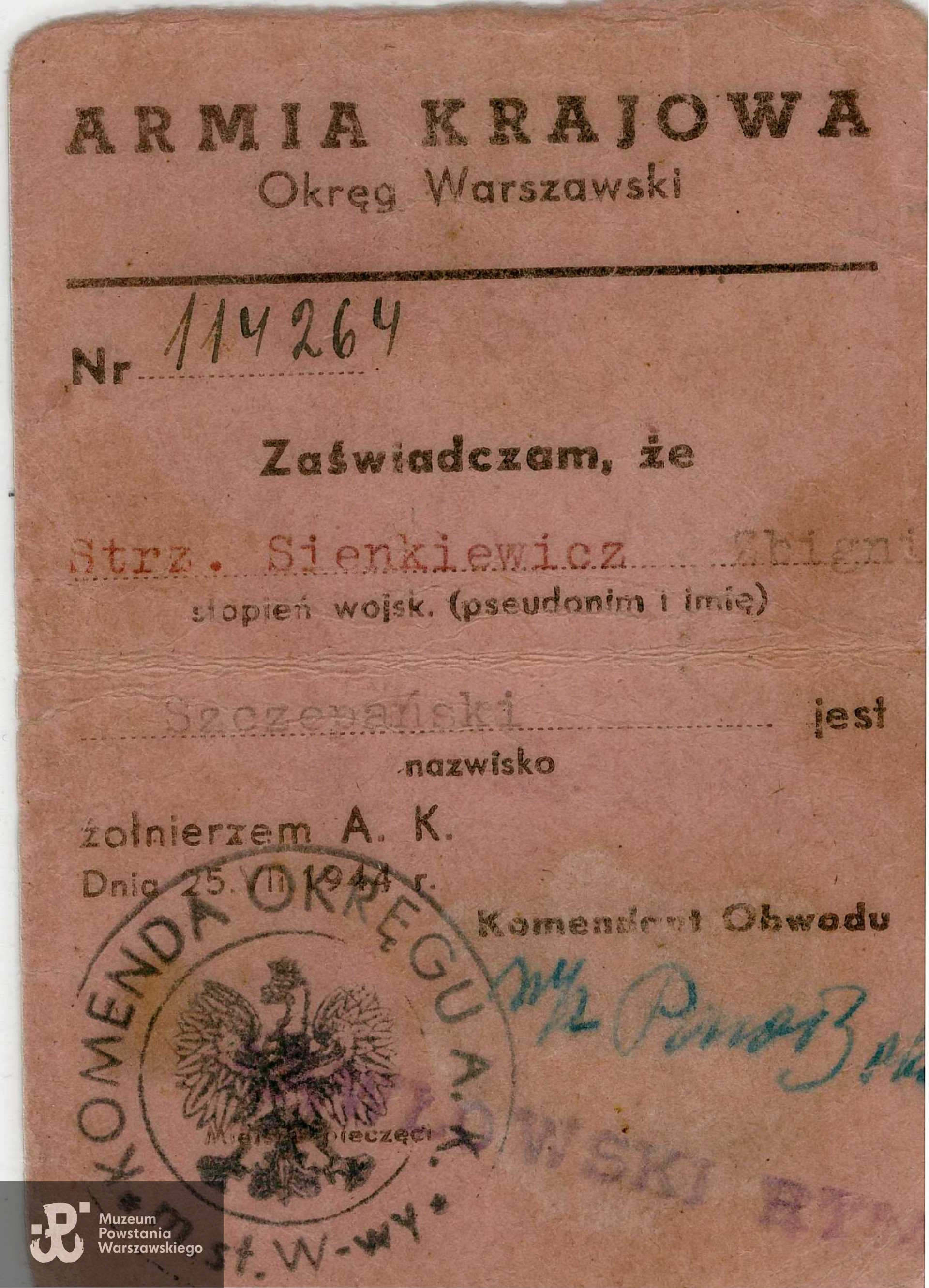 Ze zbiorów  p. Leszka Antoniego Szczepańskiego