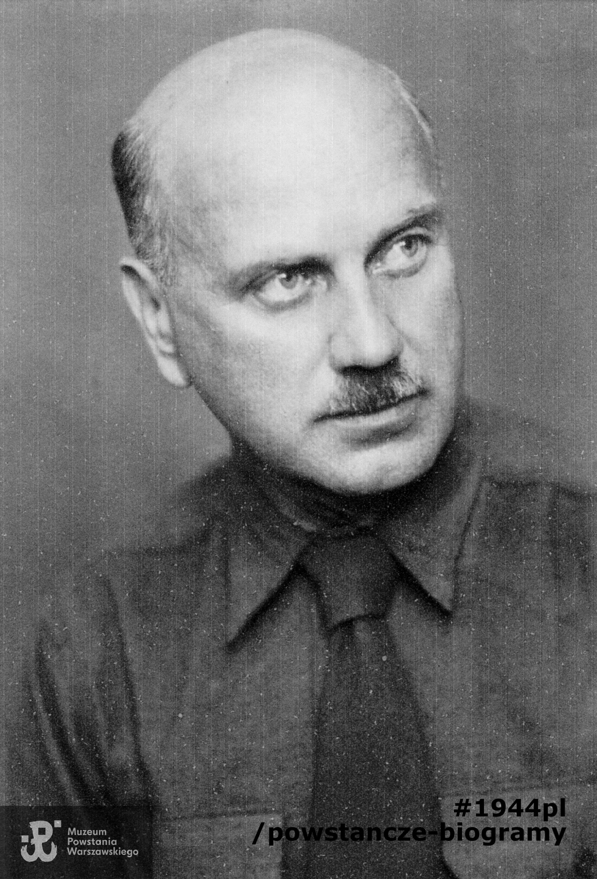 ppor. Stanisław Kozłowski ps. "Andrzej" (1896 - 1971). Fotografia z broszury biograficznej oznaczonej w zbiorach MPW jako przy P/7054