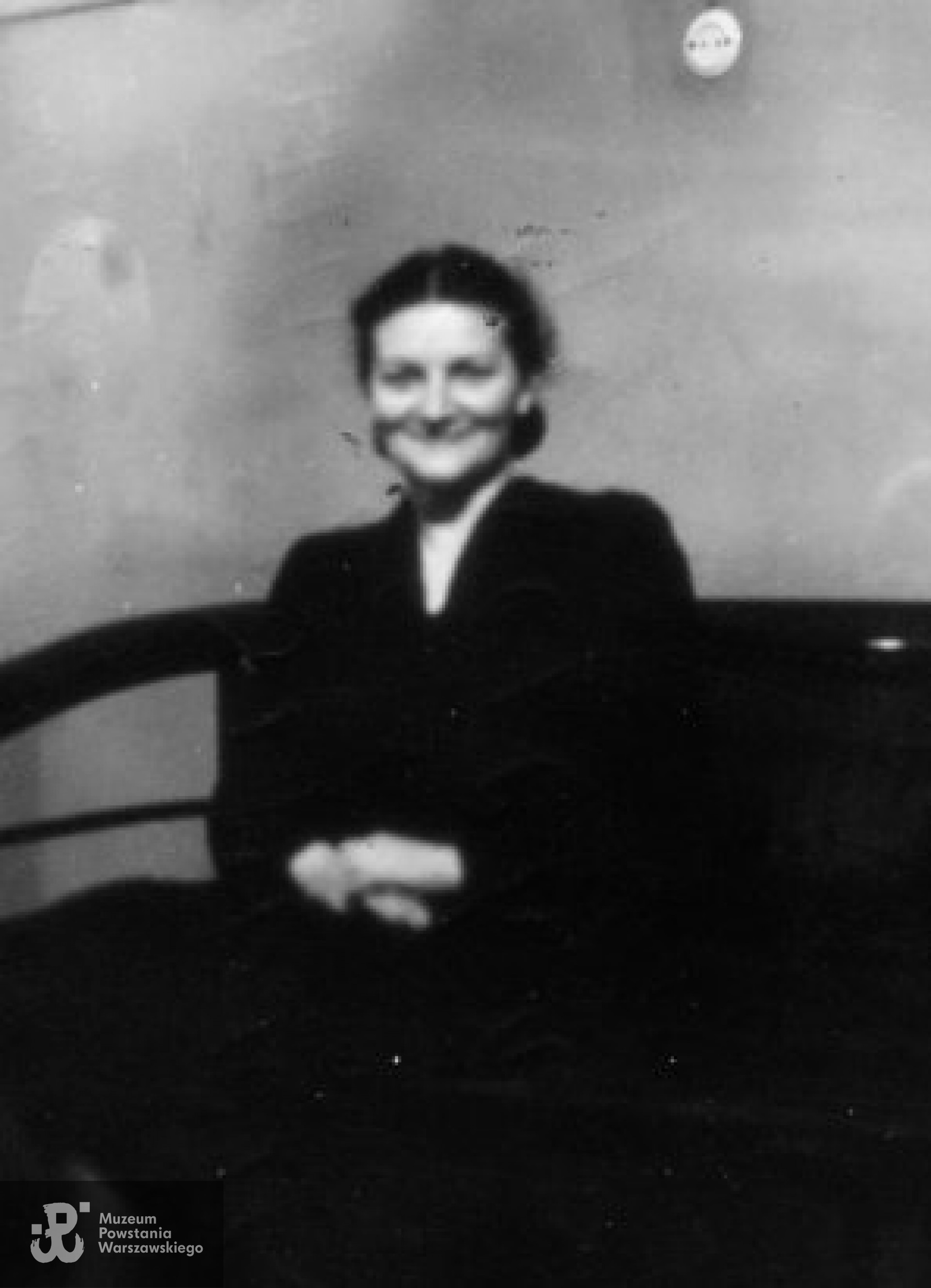 Dr Anna Sipowicz-Gościcka na Pawiaku. Fot. zbiory Muzeum Niepodległości w Warszawie