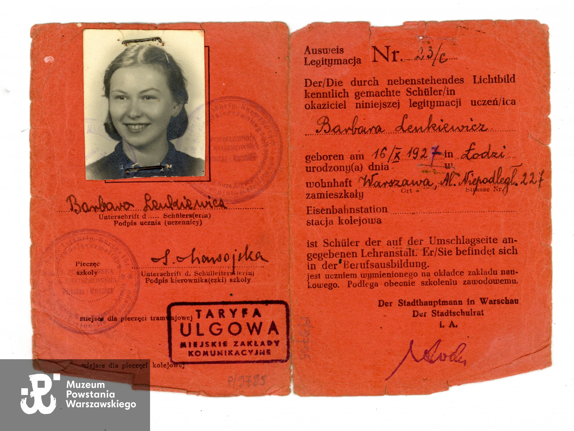 Ze zbiorów Muzeum Powstania Warszawskiego, sygn. P/9795 dar p. Ryszarda Kołodziejskiego