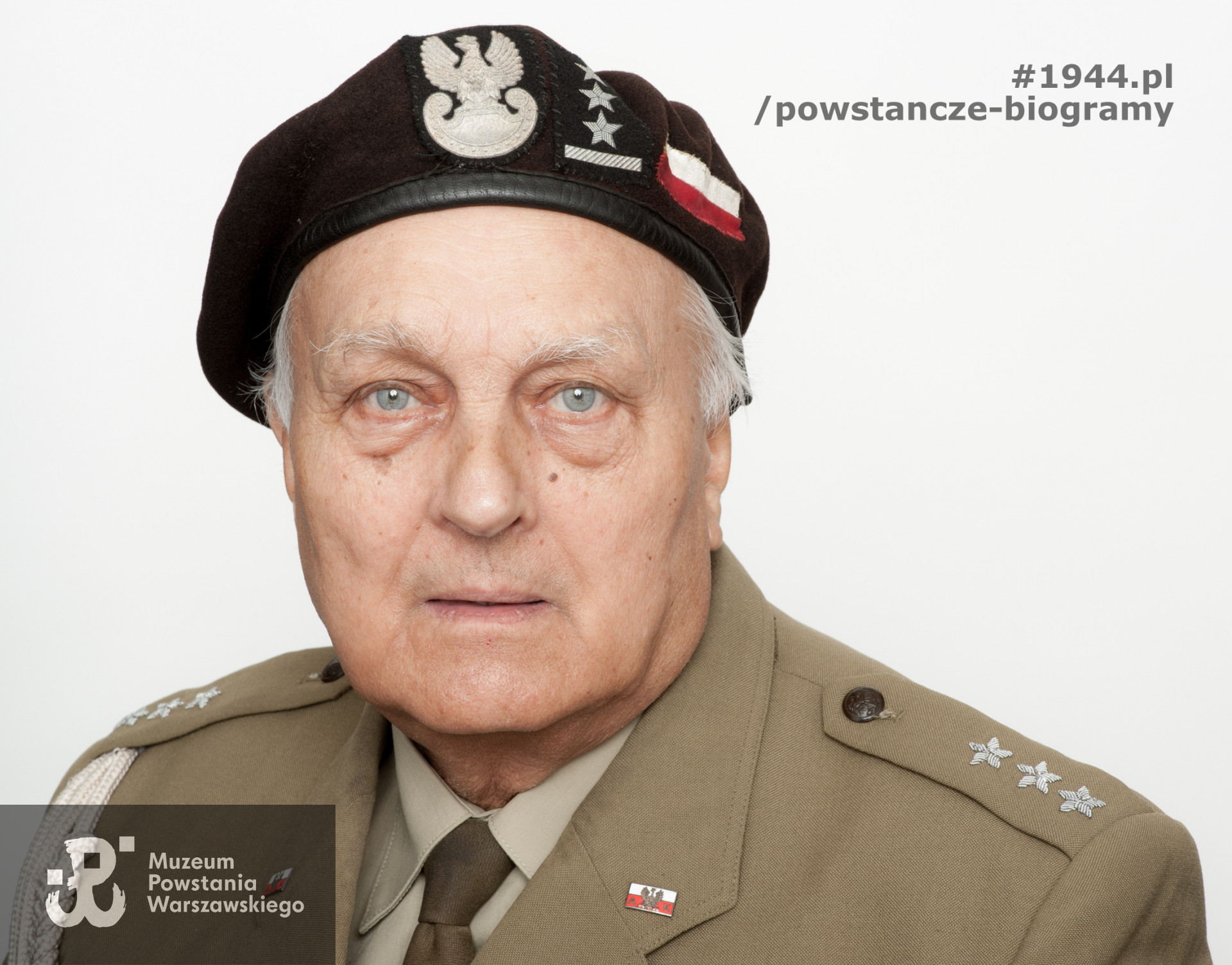 Zdjęcie z serii portretów Powstańców Warszawskich wykonanych w ramach projektu "1944/70/2014" realizowanego przez grupę WWPHOTO dla uczczenia 70. rocznicy wybuchu Powstania Warszawskiego. Muzeum Powstania Warszawskiego, 22.07-04.08 2013.