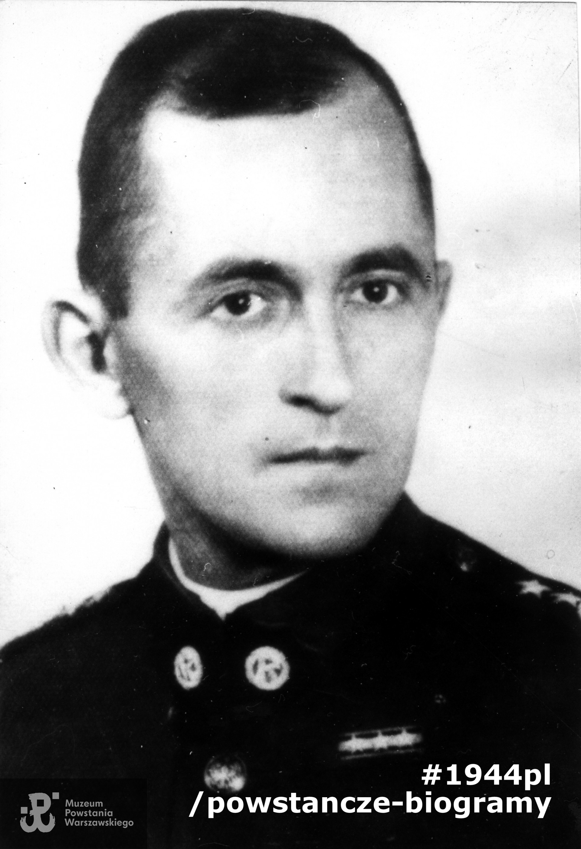 Fotografia portretowa. Ppłk. Euzebiusz Jarema "Karol", "Wiśniowiecki" (1902-1979). Fot. ze zbiorów Muzeum Powstania Warszawskiego, sygn. MPW-IK/1241