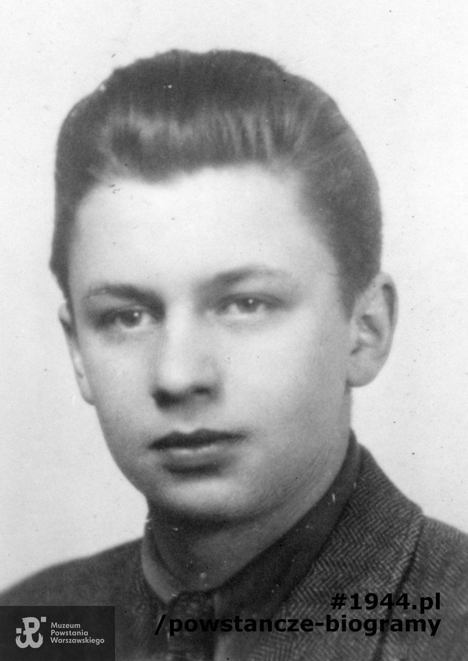 strz. Mieczysław Podgórski ps. "Kiełbasa" (1923-1944). Fot. Kronika Batalionu Chrobry I - cz. II.