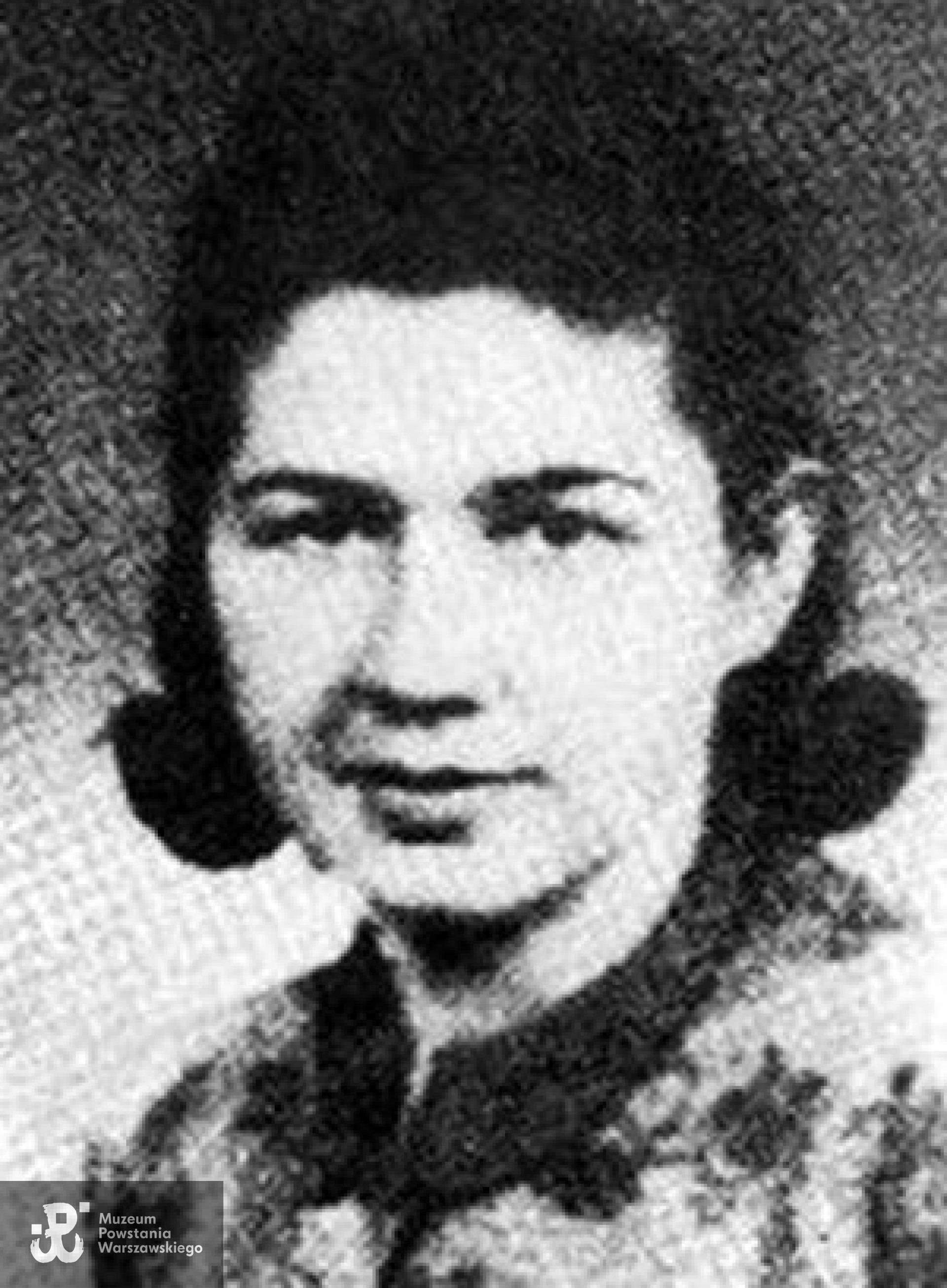 Barbara Chrzanowska z domu Greloff „Blanka” (1925-2020).  Skan - materiały do Słownika Uczestników PW