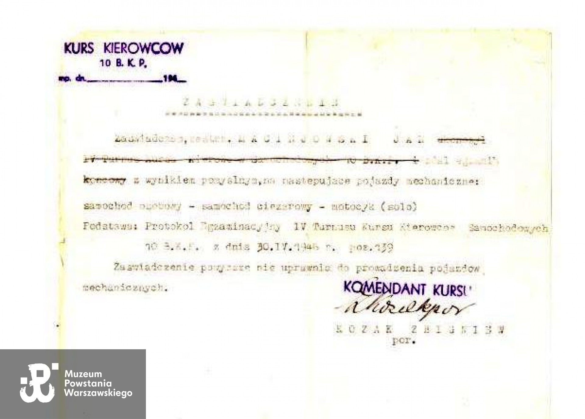 Z archiwum rodzinnego  Jana Maciejowskiego