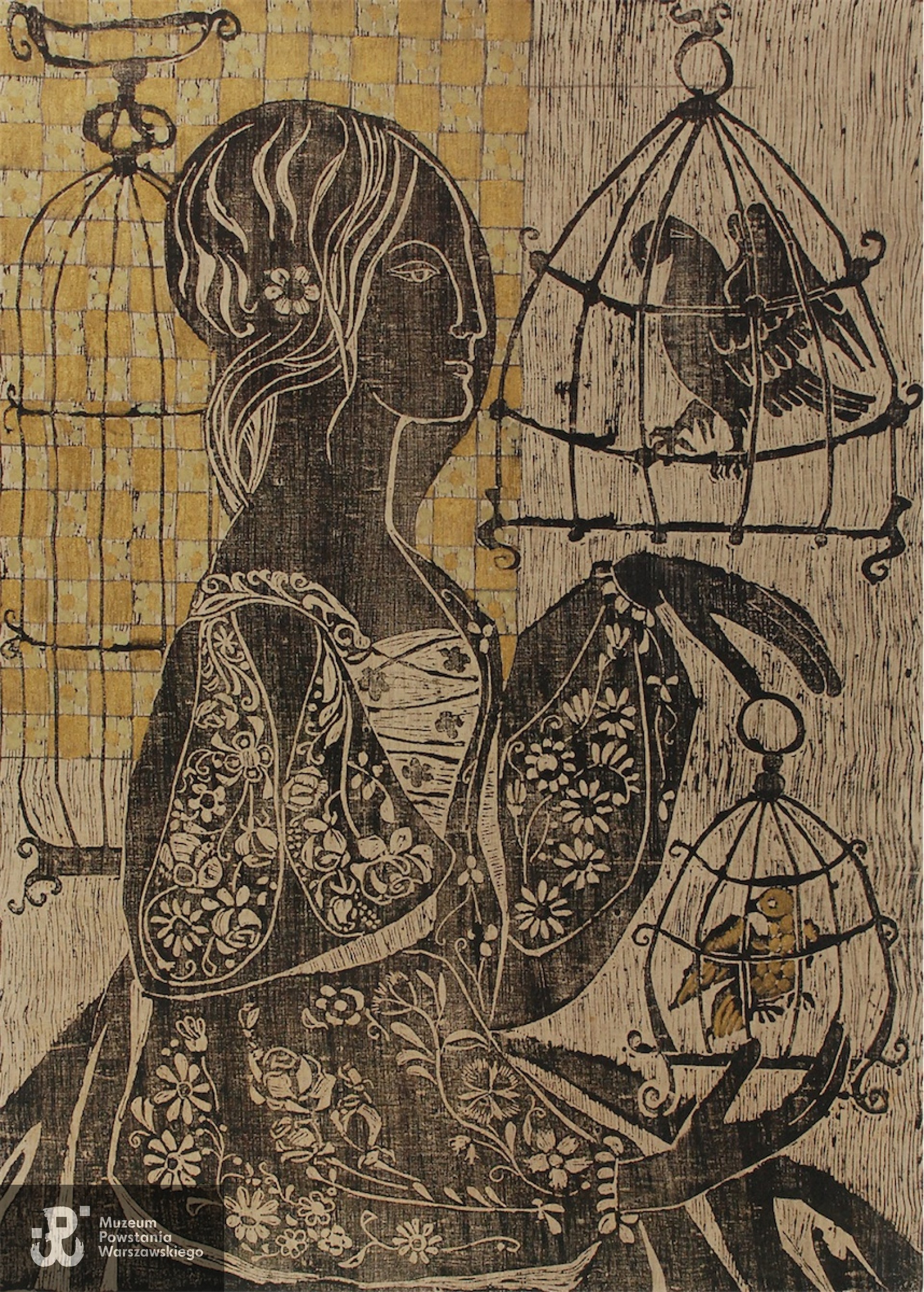 Stanisława Saloni, Dama Stylowa, grafika na płótnie; 90,2 x 65, fot. https://artinfo-production.s3.waw.io.cloud.ovh.net/uploads/artwork/image/49175/065.jpg