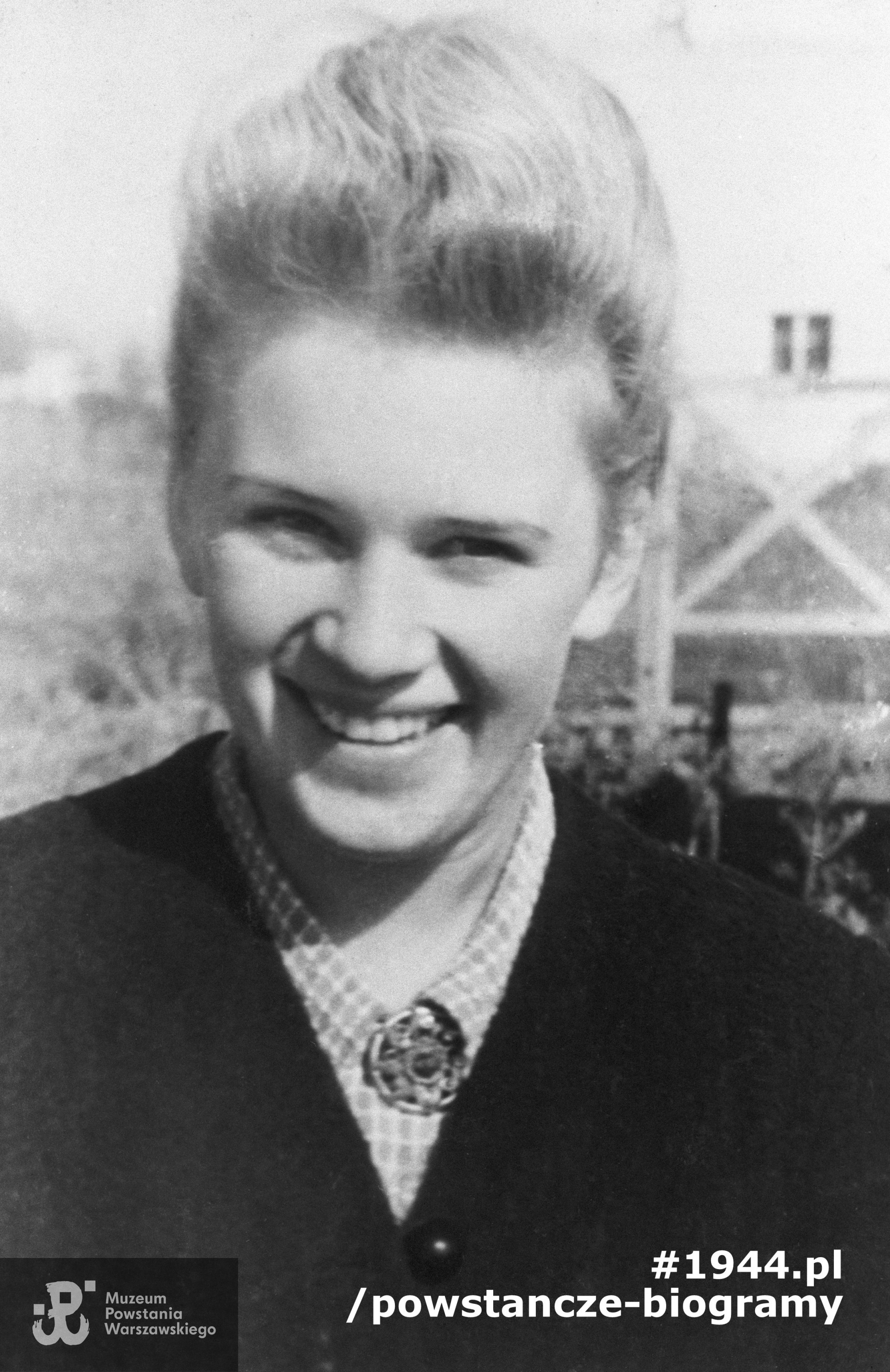 Lidia Daniszewska "Lidka" (1923-1944). Fot.  ze zbiorów Muzeum Powstania Warszawskiego - batalion "Zośka"