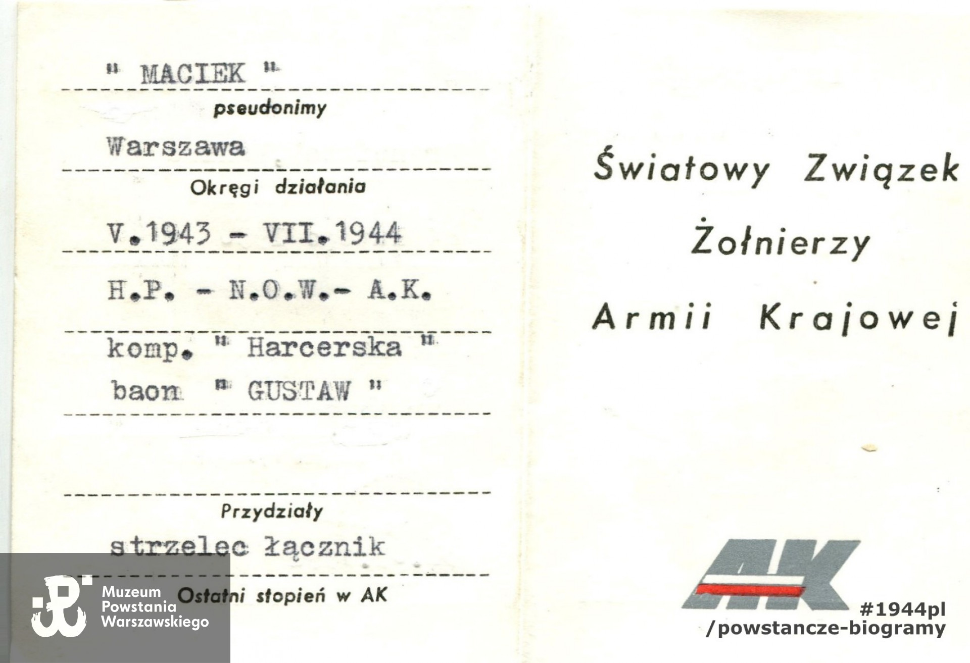 Źródło: archiwum rodzinne p. Janusza Macieja Ratajczaka.