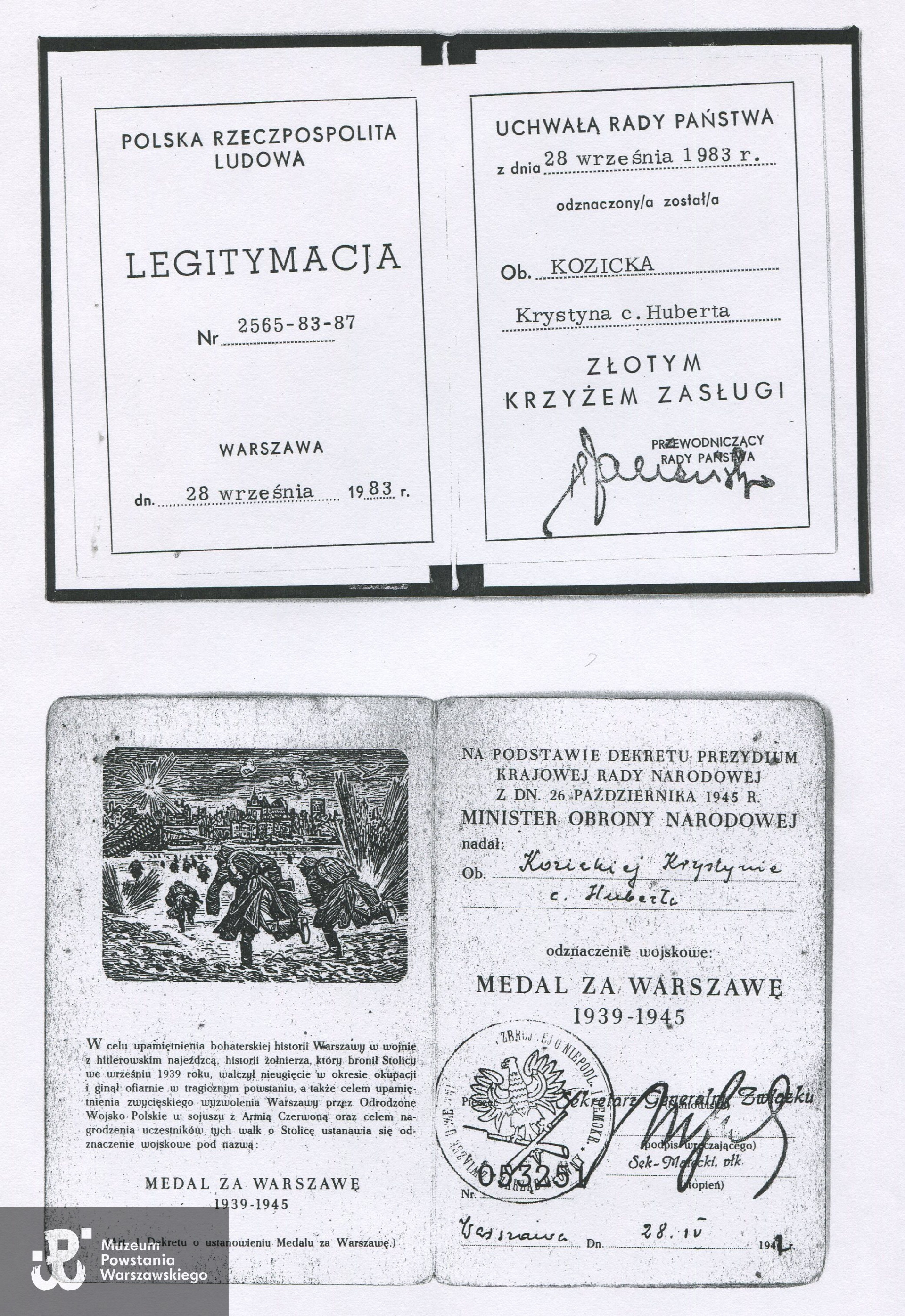 Z archiwum  Marii Kozickiej