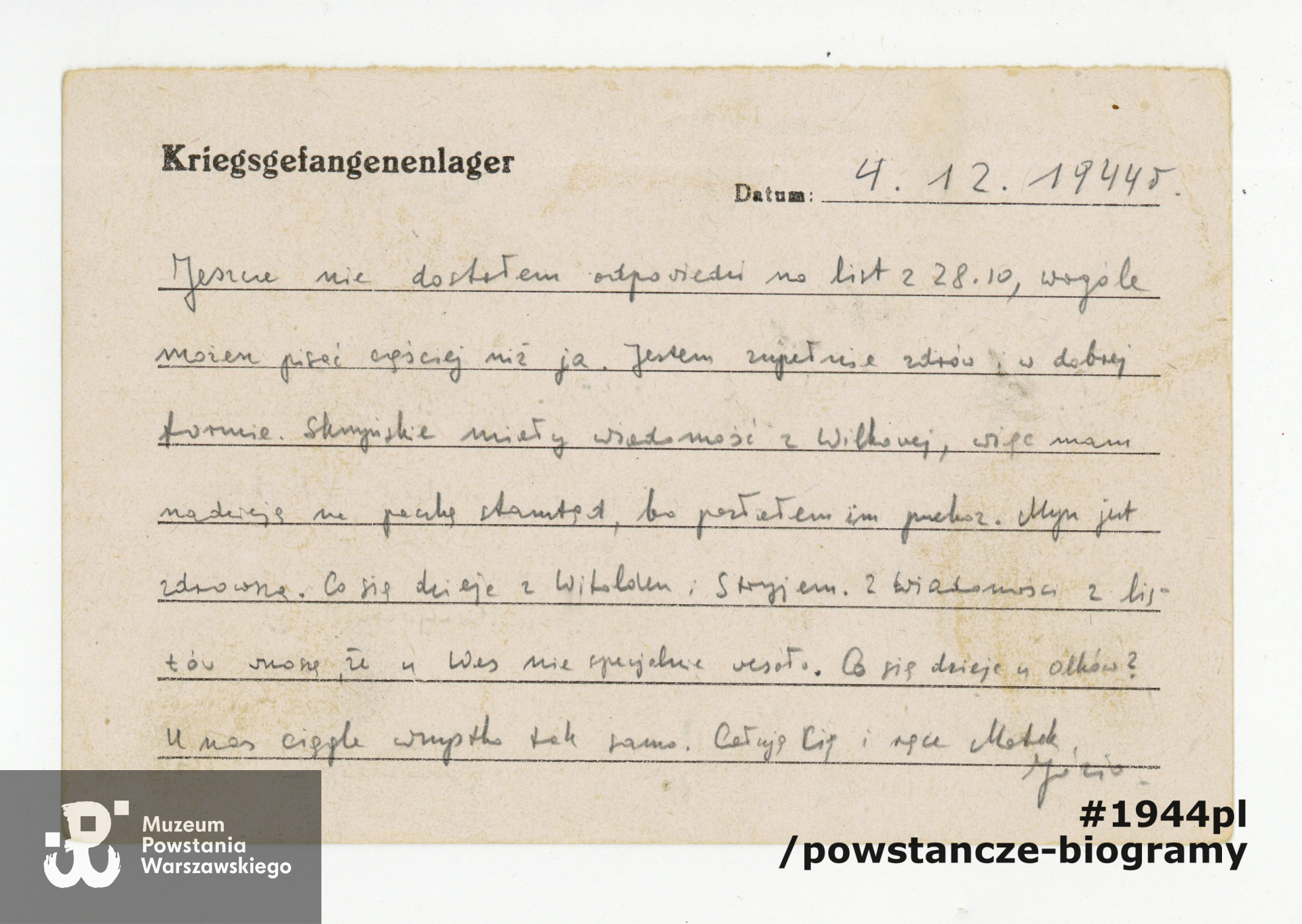 Z archiwum rodzinnego p. Michała Choynowskiego, syna.