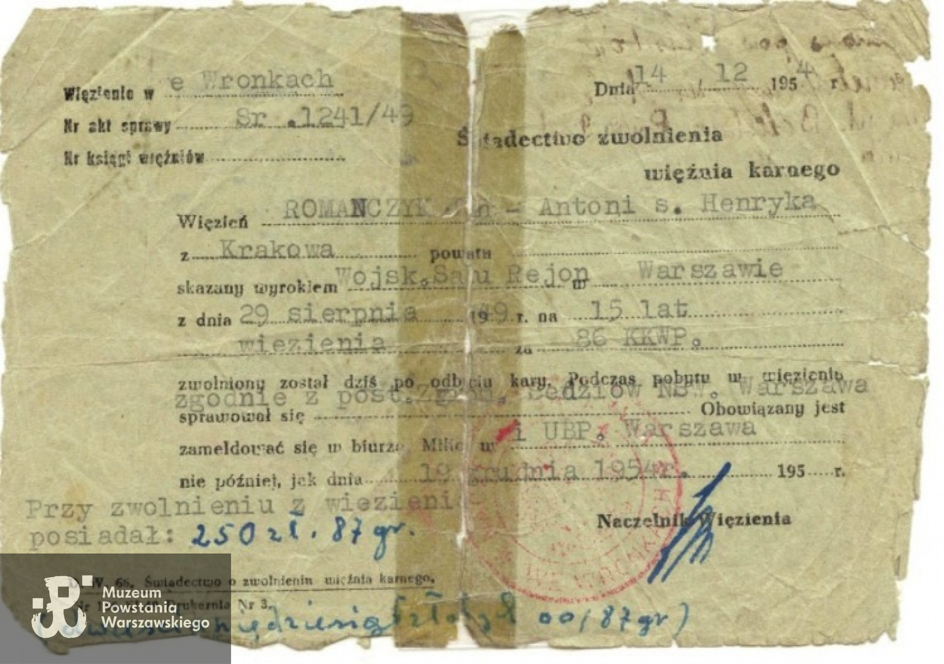 Źródło fot. Stowarzyszenie Pamięci Powstania Warszawskiego 1944 <i>www.sppw1944.org</i>