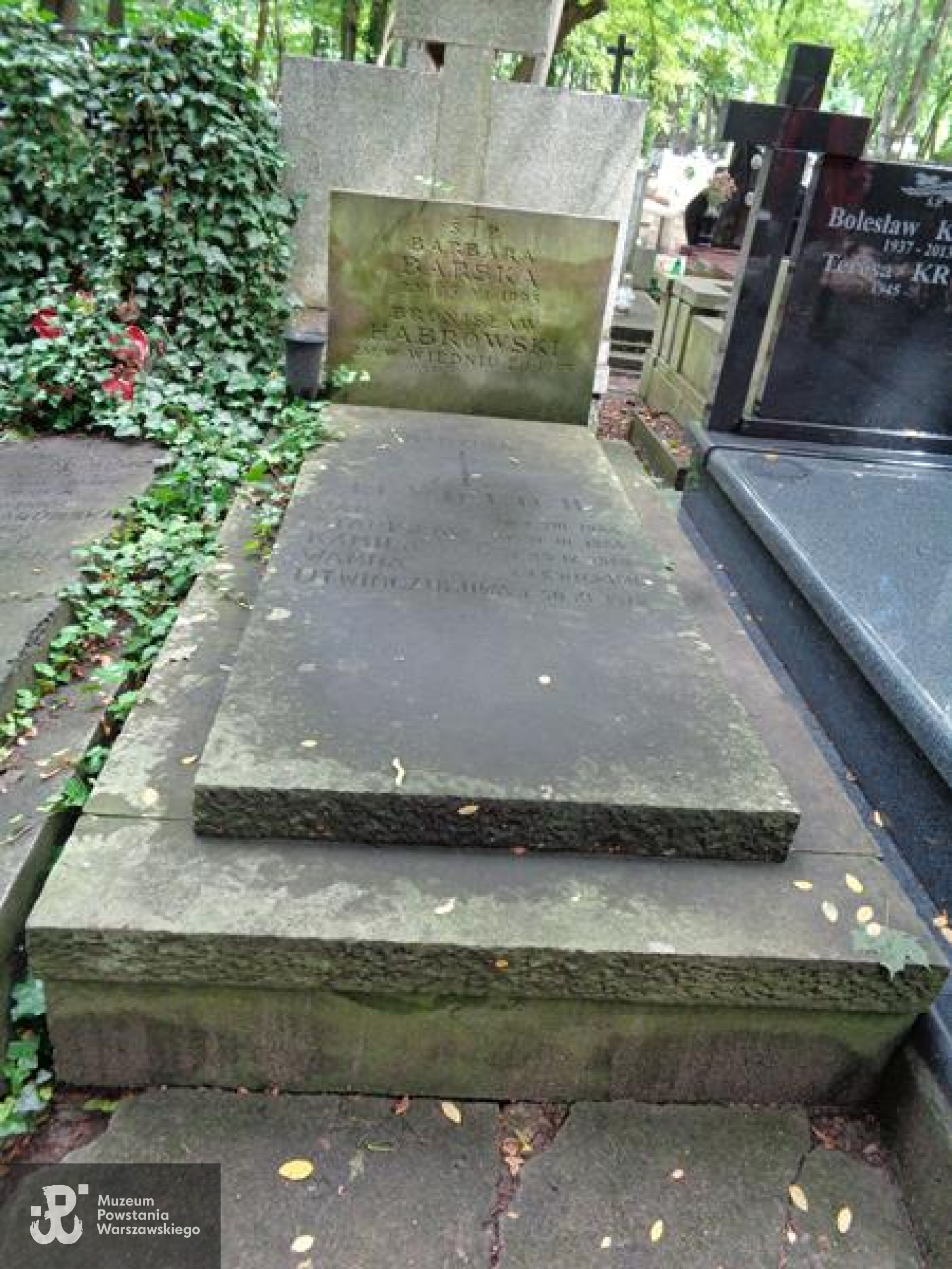 Fot. Warszawskie Zabytkowe Pomniki Nagrobne:  serwis mapowy m. st. Warszawy: <i>cmentarze.um.warszawa.pl</i>