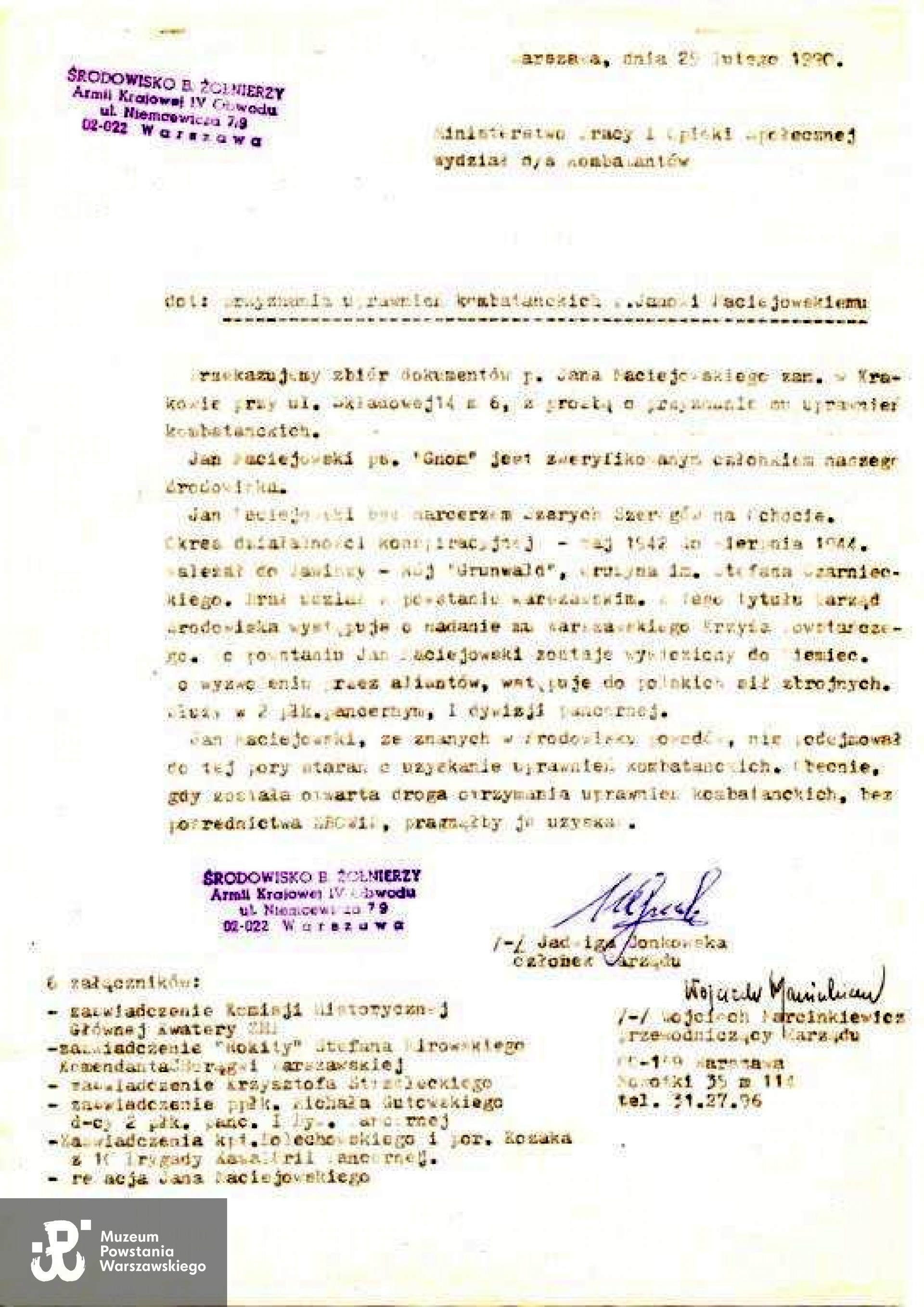 Z archiwum rodzinnego  Jana Maciejowskiego