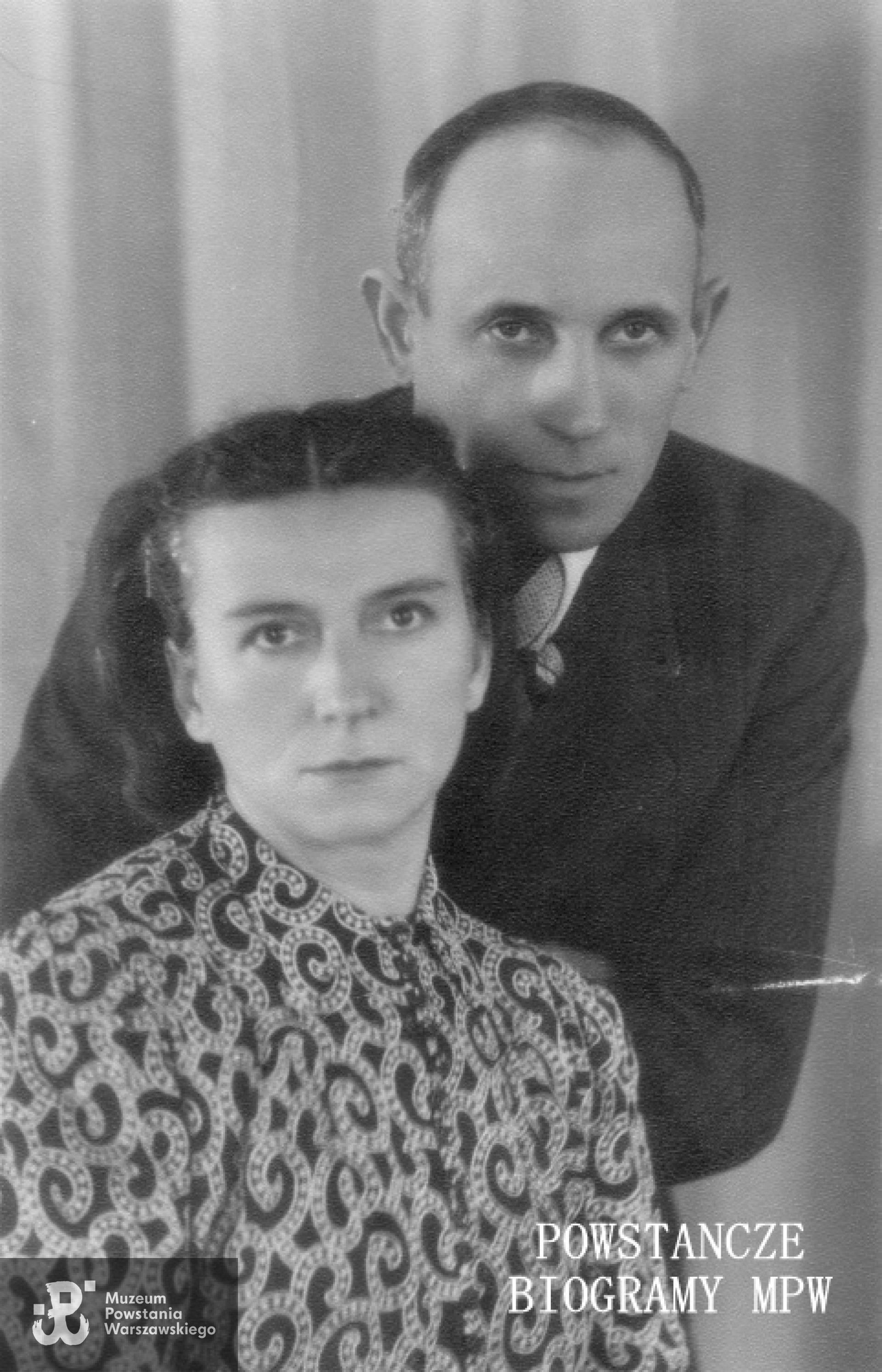 Władysław z żoną Anną - 1945 r.