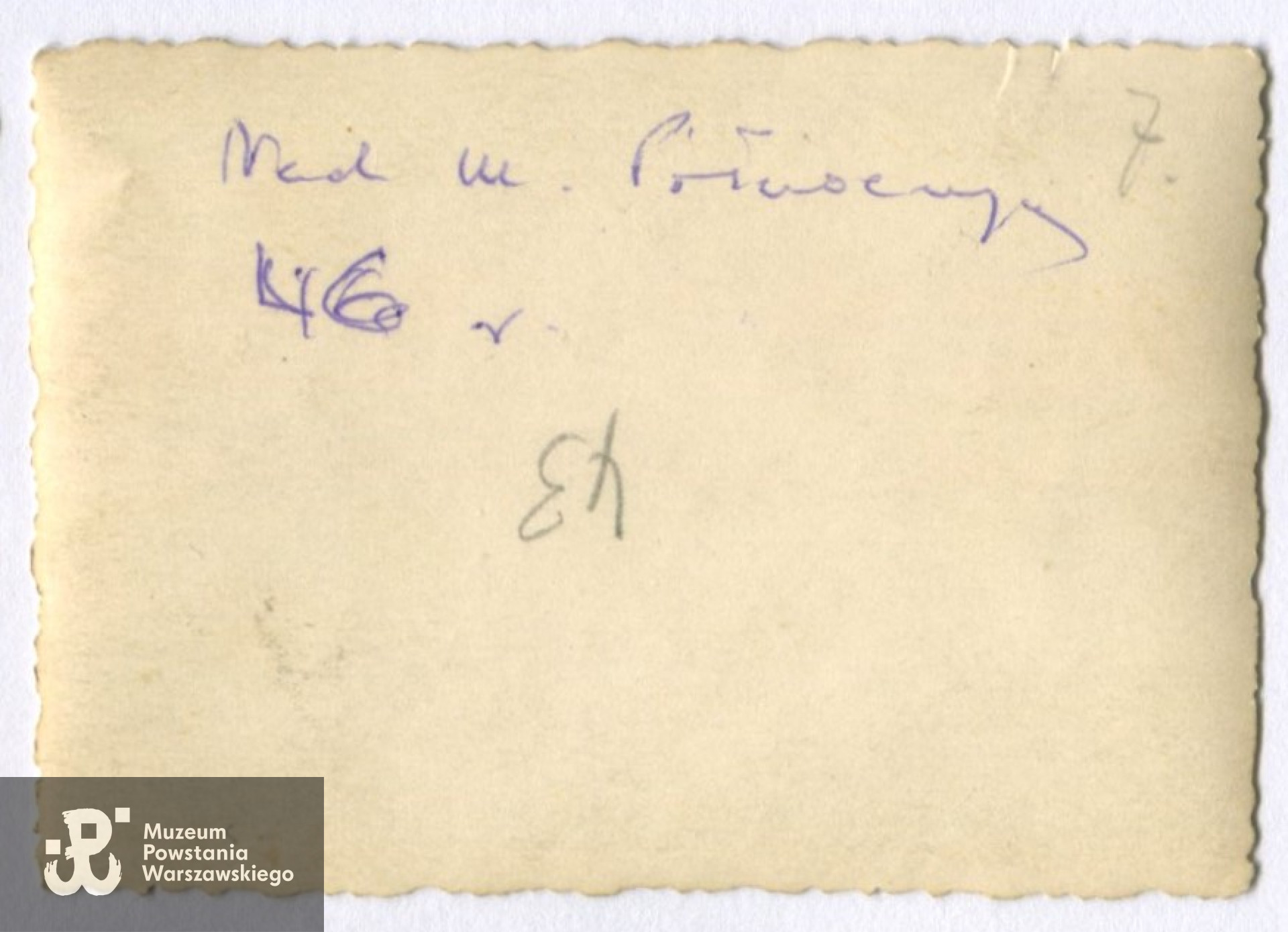 Fot. z archiwum rodzinnego p. Marii Elżbiety Dembek z d. Zapart, udostępnił syn, p. Roman Dembek