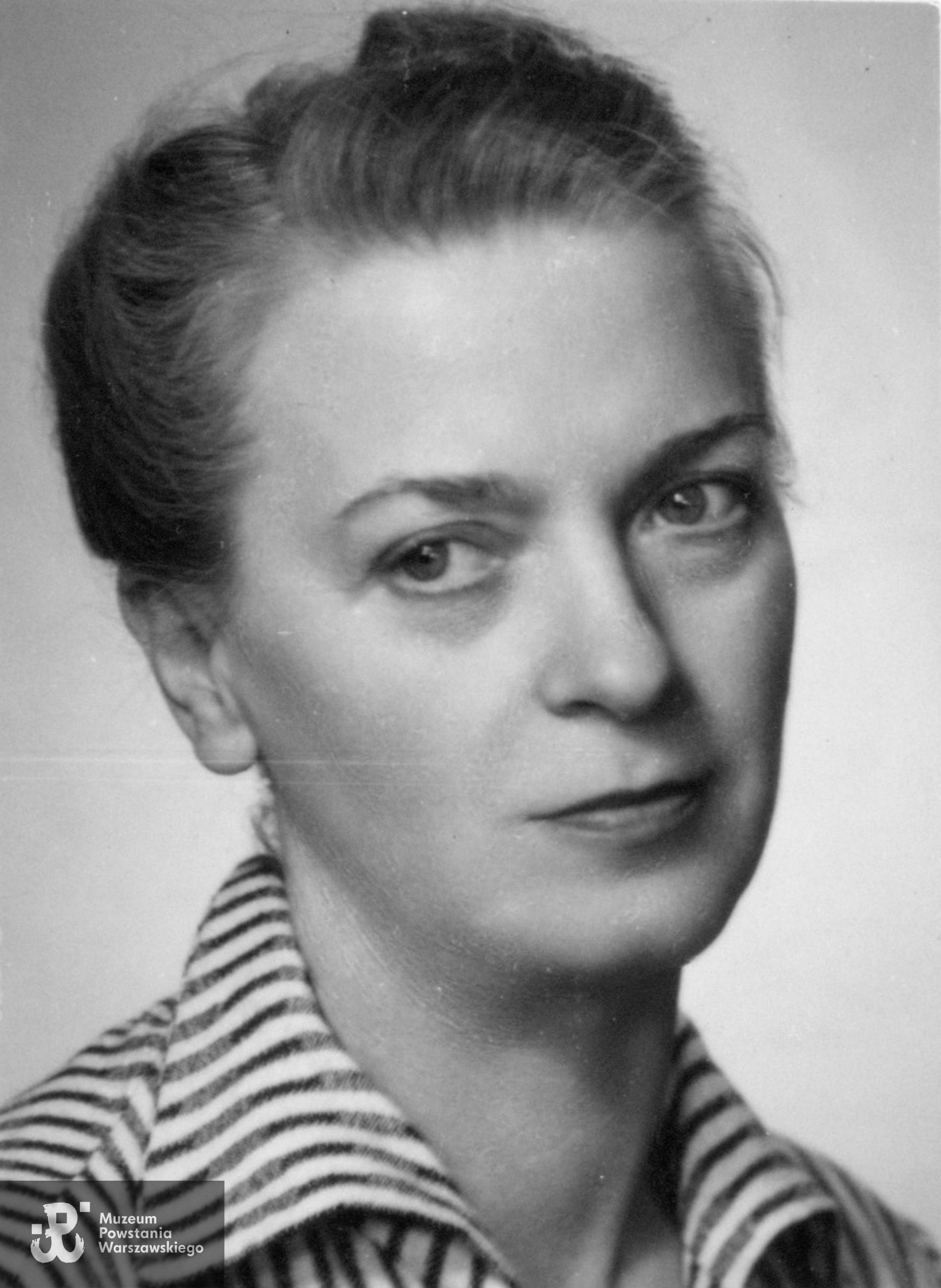 Waleria Krzyżanowska z domu Pęksa, fotografia powojenna. Zbiory Muzeum Powstania Warszawskiego, sygn. P/4431