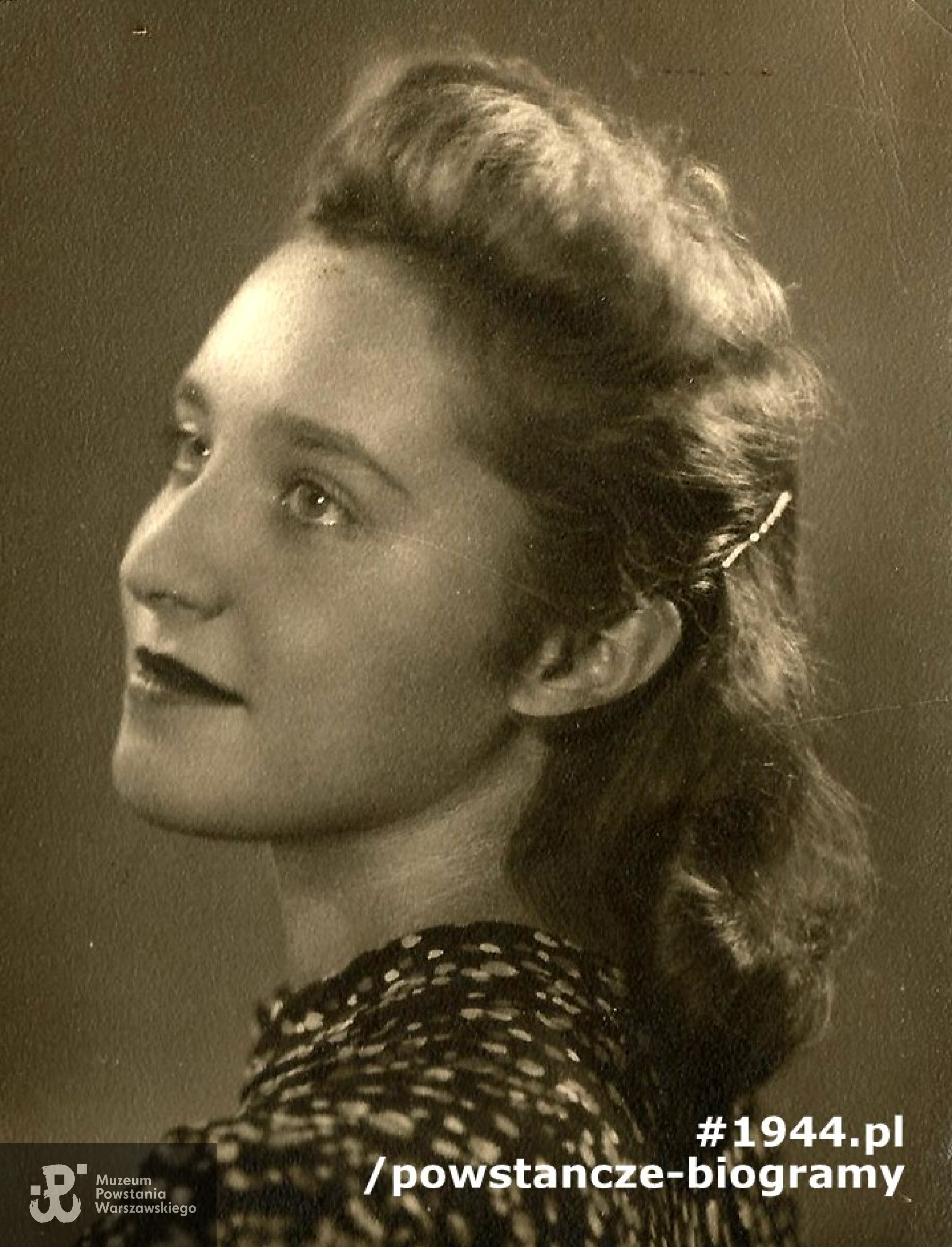 Zofia Aksenow, po mężu Bernhardt. Fot. z archiwum prywatnego p. Zofii Bernhardt z domu Aksenow 