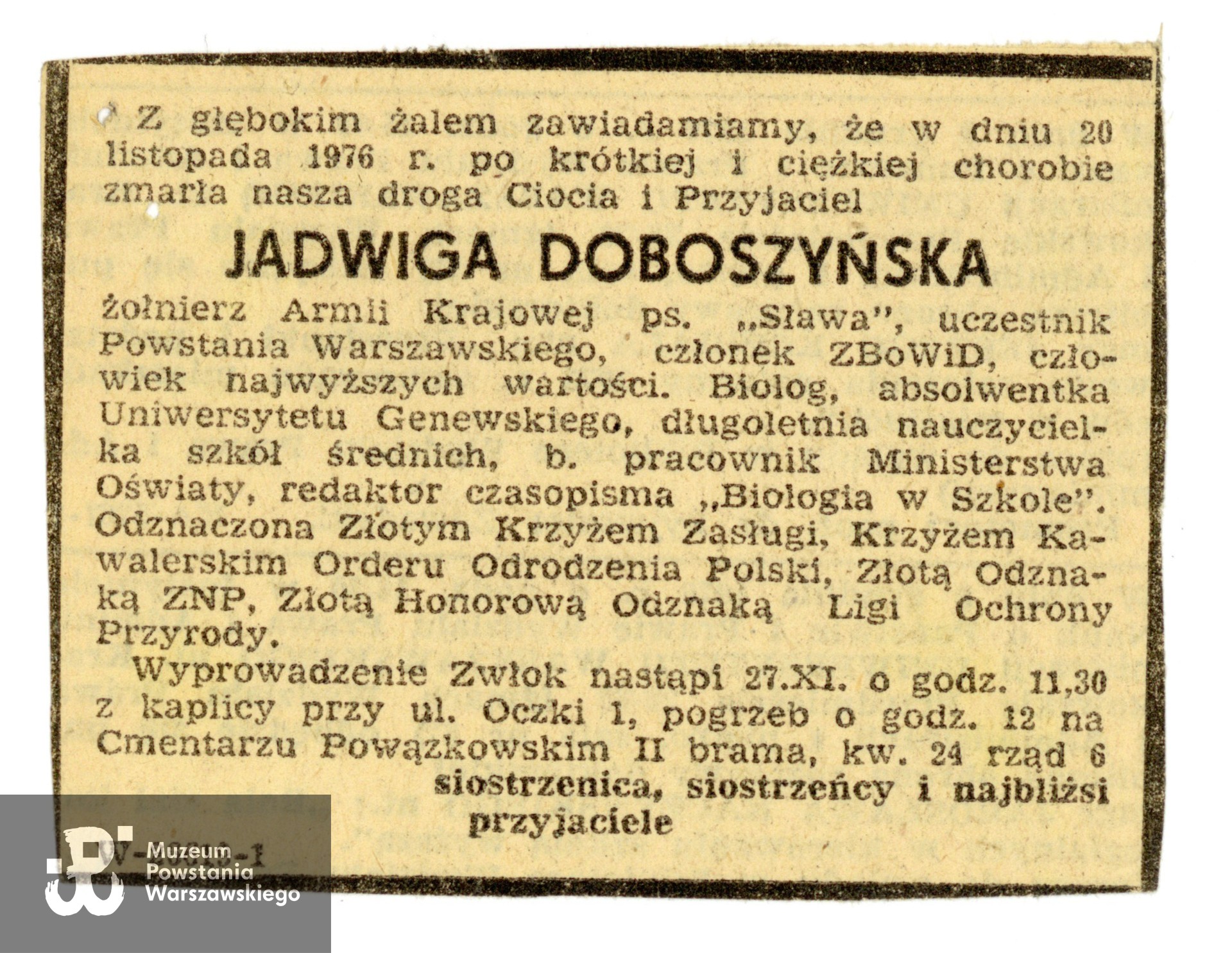 Muzeum Powstania Warszawskiego,  Teczki Personalne uczestników Powstania Warszawskiego