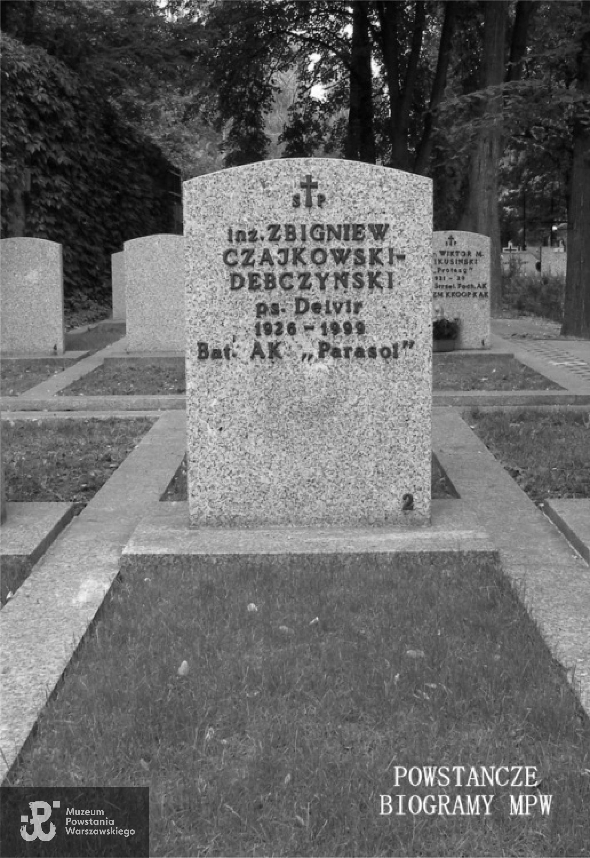 Grób Zbigniewa Czajkowskiego-Dębczyńskiego na Powązkach Wojskowych w Warszawie.Fot. <i>Wikipedia</i>