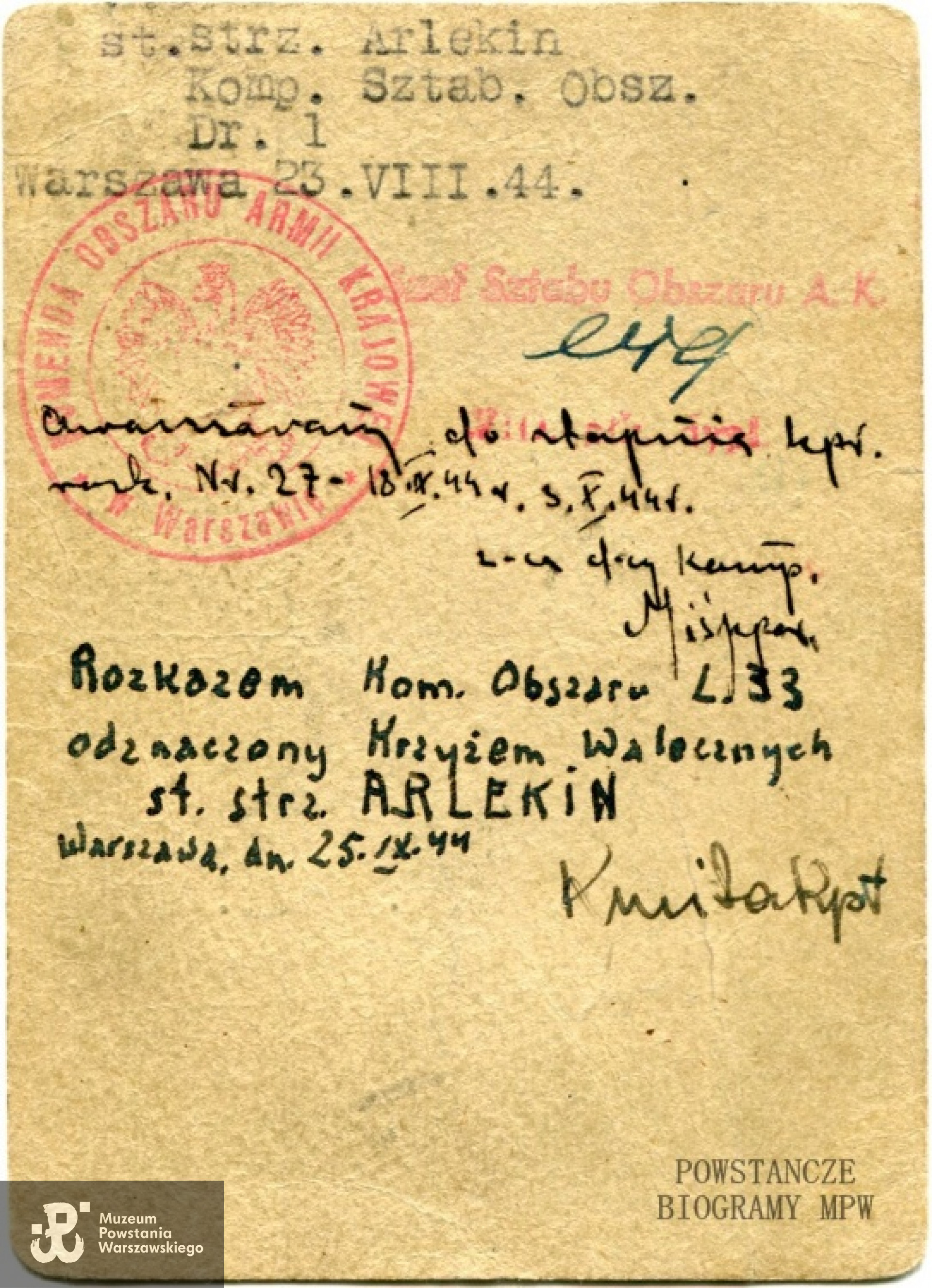 Fot. ze zbiorów Muzeum Powstania Warszawskiego