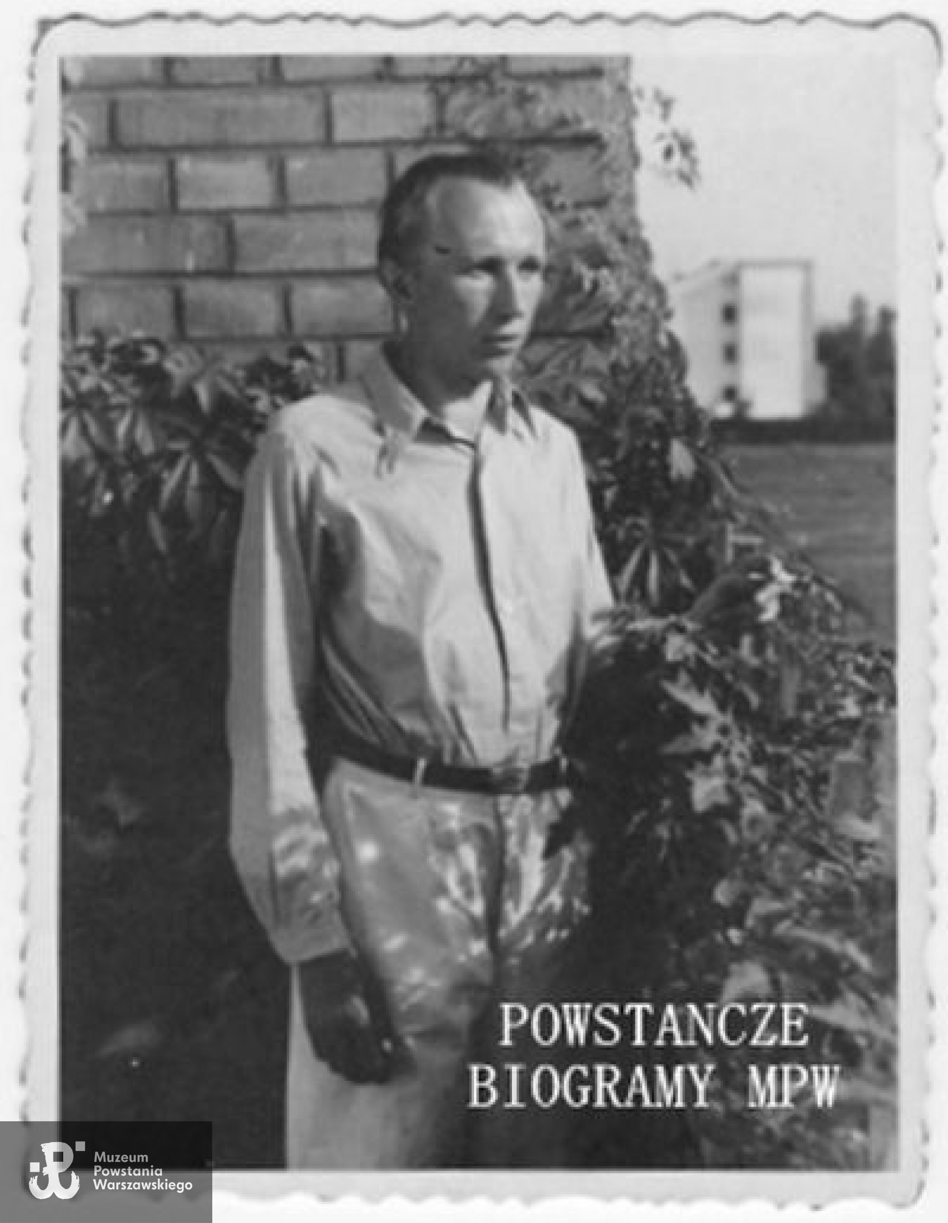 Tadeusz Krenz na balkonie domu przy ul Fałata 2. Fot. z archiwum rodzinnego Jerzego Krenza