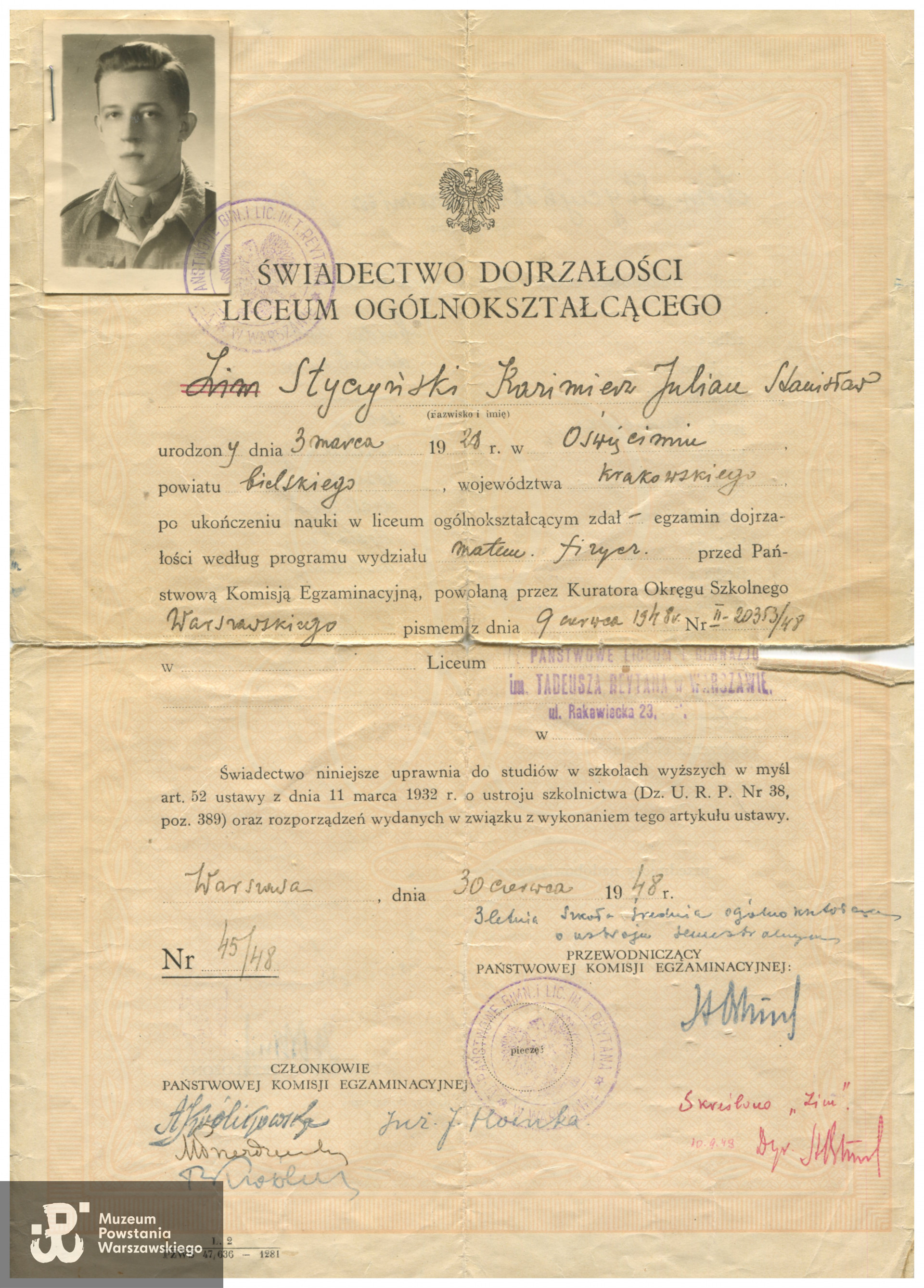 Fot. z archiwum rodzinnego p. Kazimierza Styczyńskiego