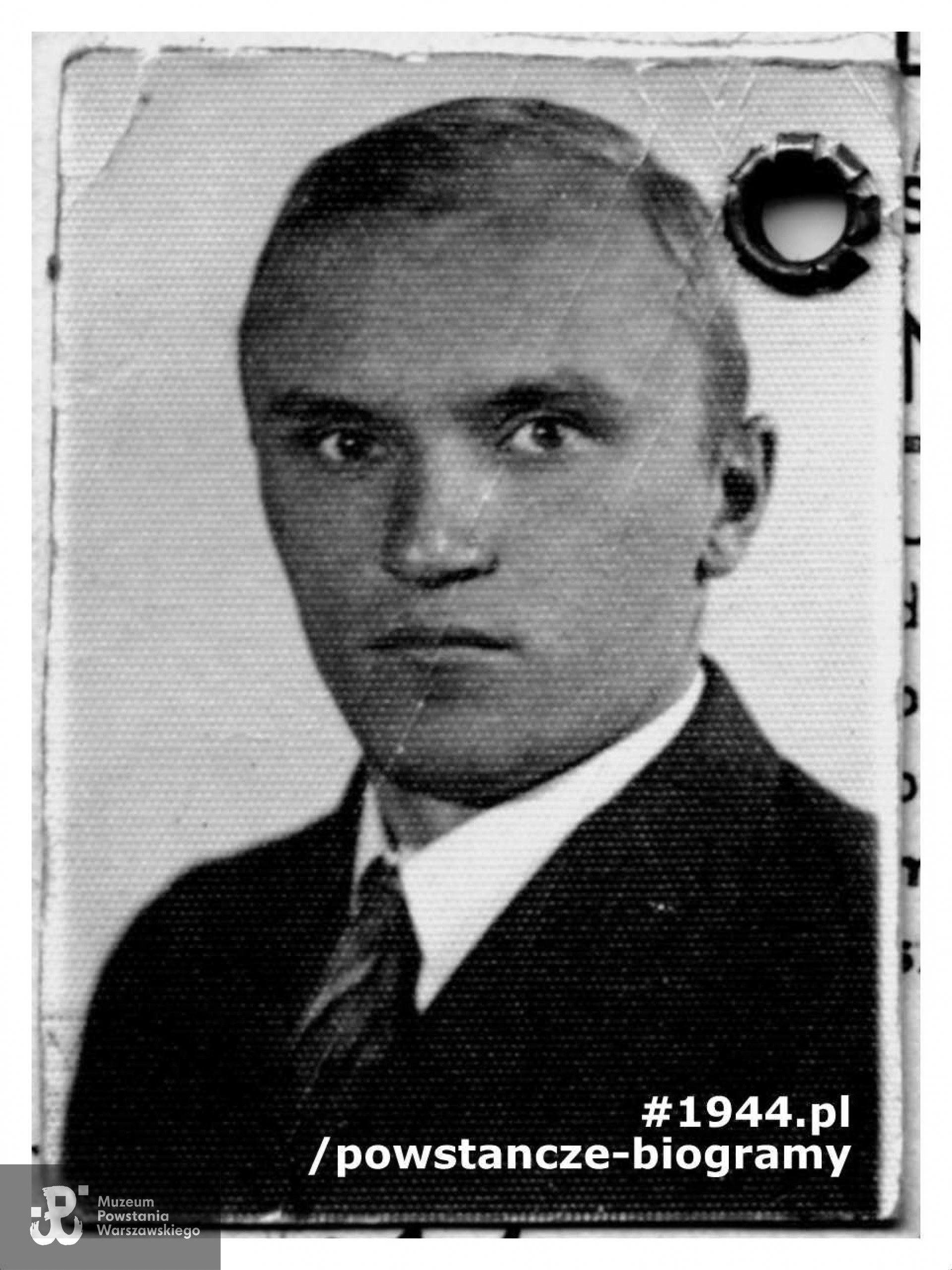 Stefan Joachim Celler vel Witold Kamocki, Witold Karaś (1915-1944). Fot. z archiwum rodzinnego p. Zbigniewa Cellera