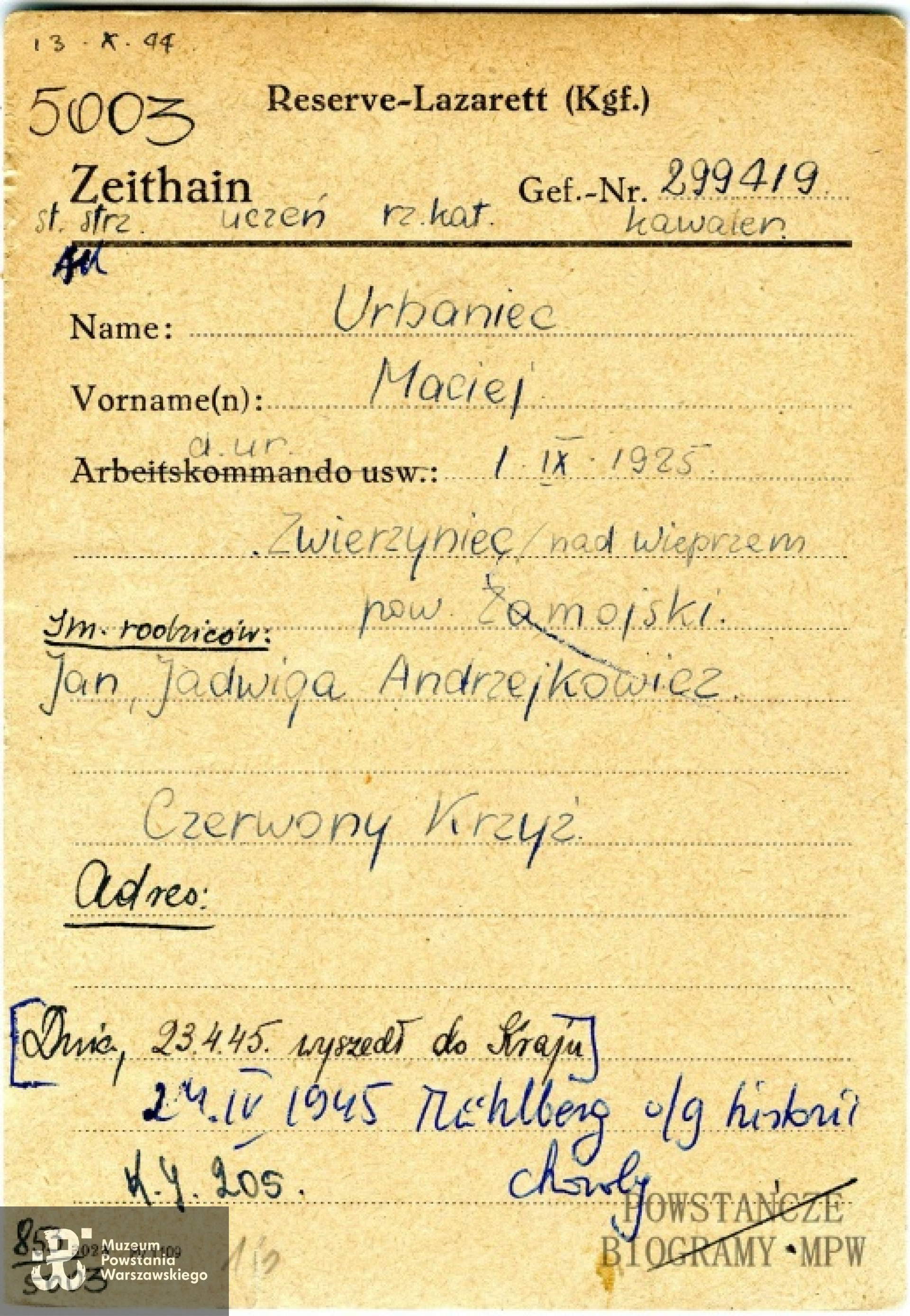 Ze zbiorów Polskiego Czerwonego Krzyża