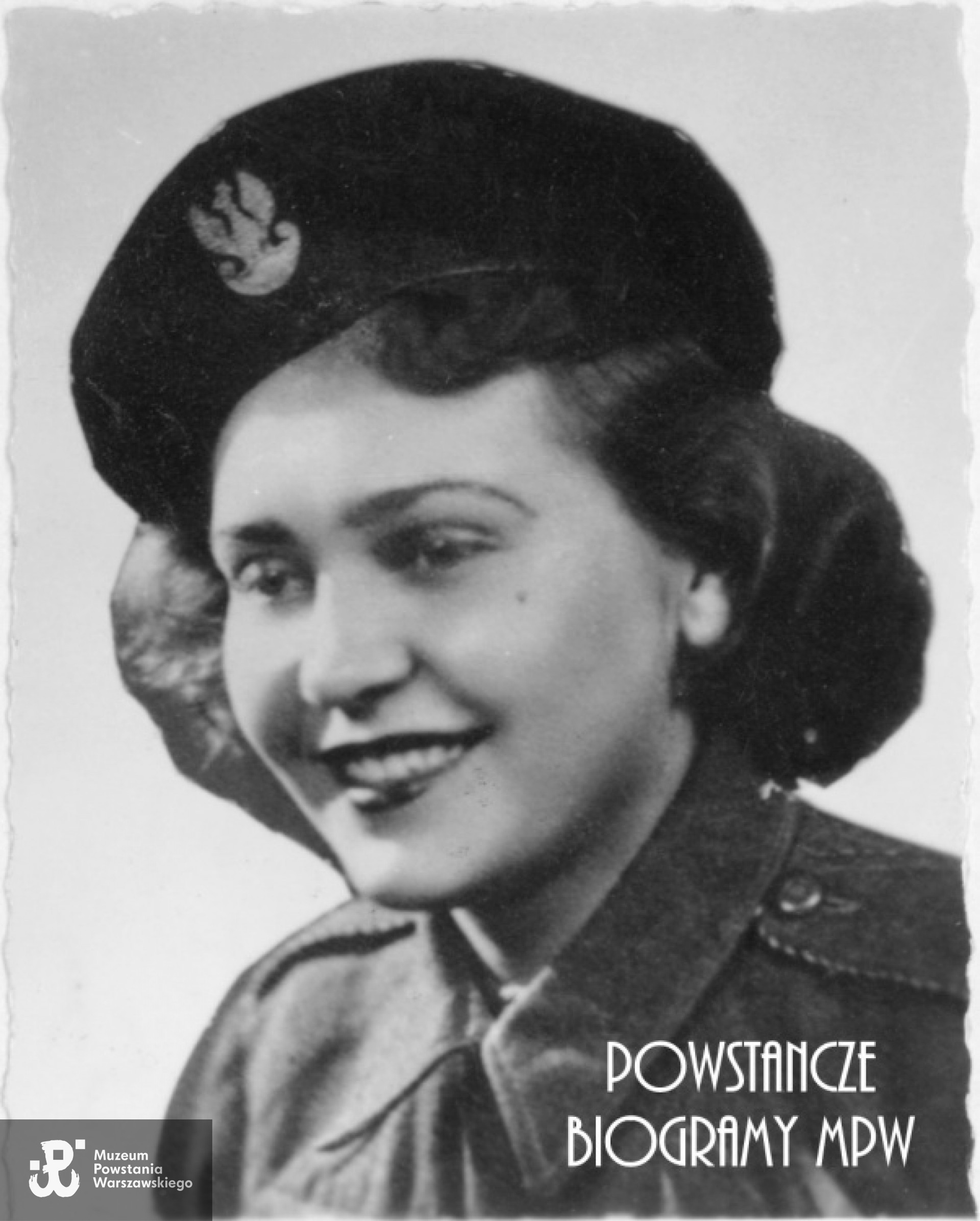Barbara Witulska - Worwąg. Na zdjęciu w roku 1945. Fot. AR MPW