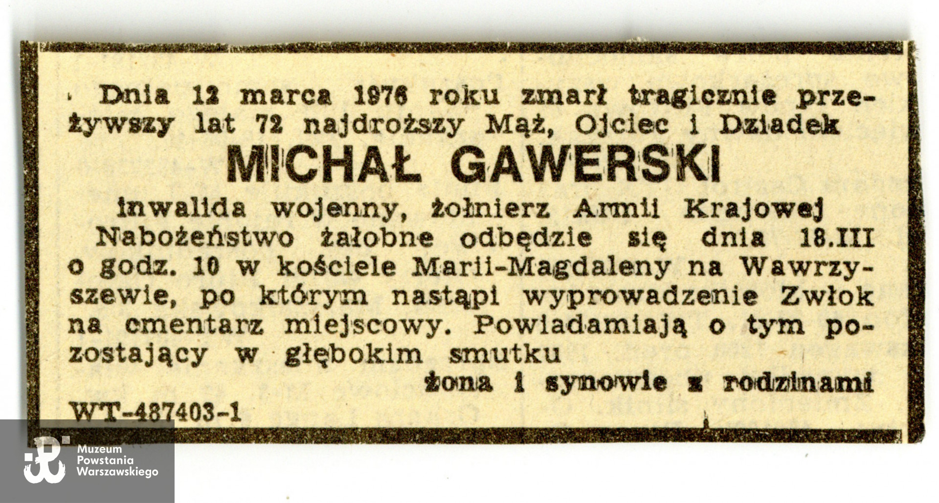 Archiwum rodzinne p. Adriana Gawerskiego