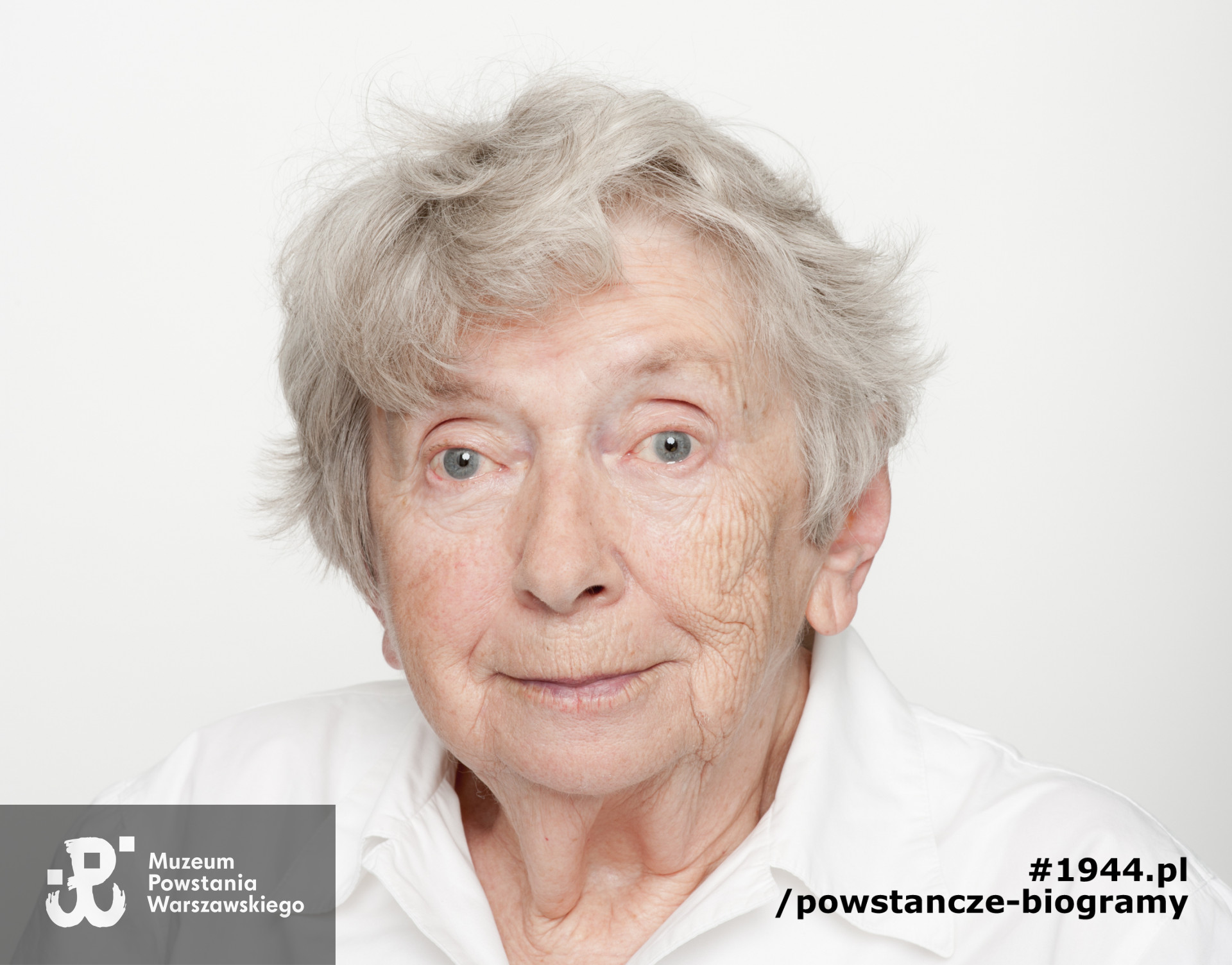 Jadwiga Maik-Kukowska. Zdjęcie z serii portretów Powstańców Warszawskich w ramach projektu "1944/70/2014" realizowanego przez grupę WWPHOTO dla uczczenia 70. rocznicy wybuchu Powstania Warszawskiego. Muzeum Powstania Warszawskiego, 22.07-04.08 2013.