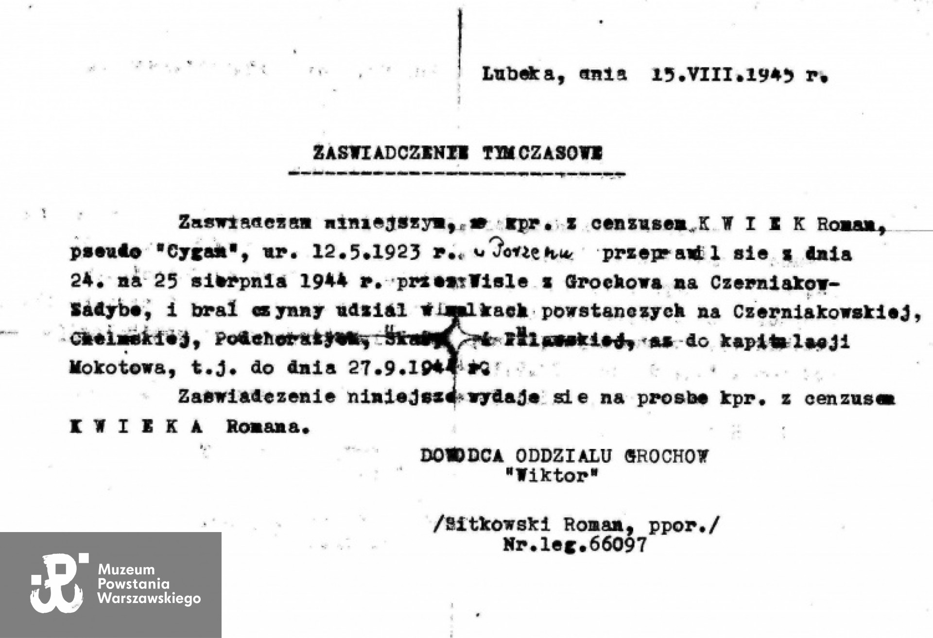 Fot. - archiwum rodzinne Pawła Kwieka