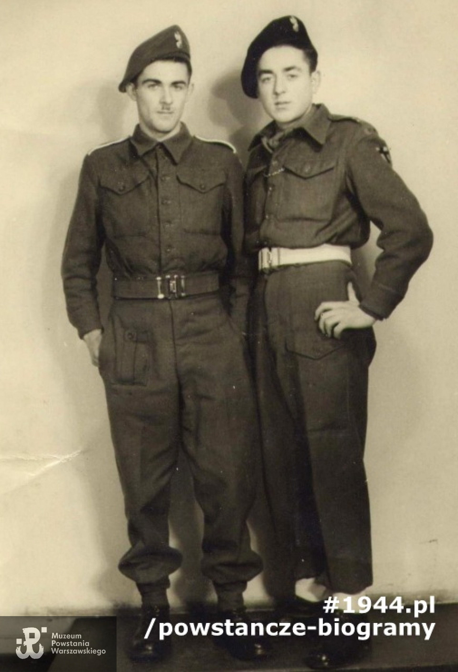 Janek z Andrzejem - Hamburg, 21 stycznia 1947 r. Fot. z  archiwum rodzinnego  Wojciecha Stasiakowskiego