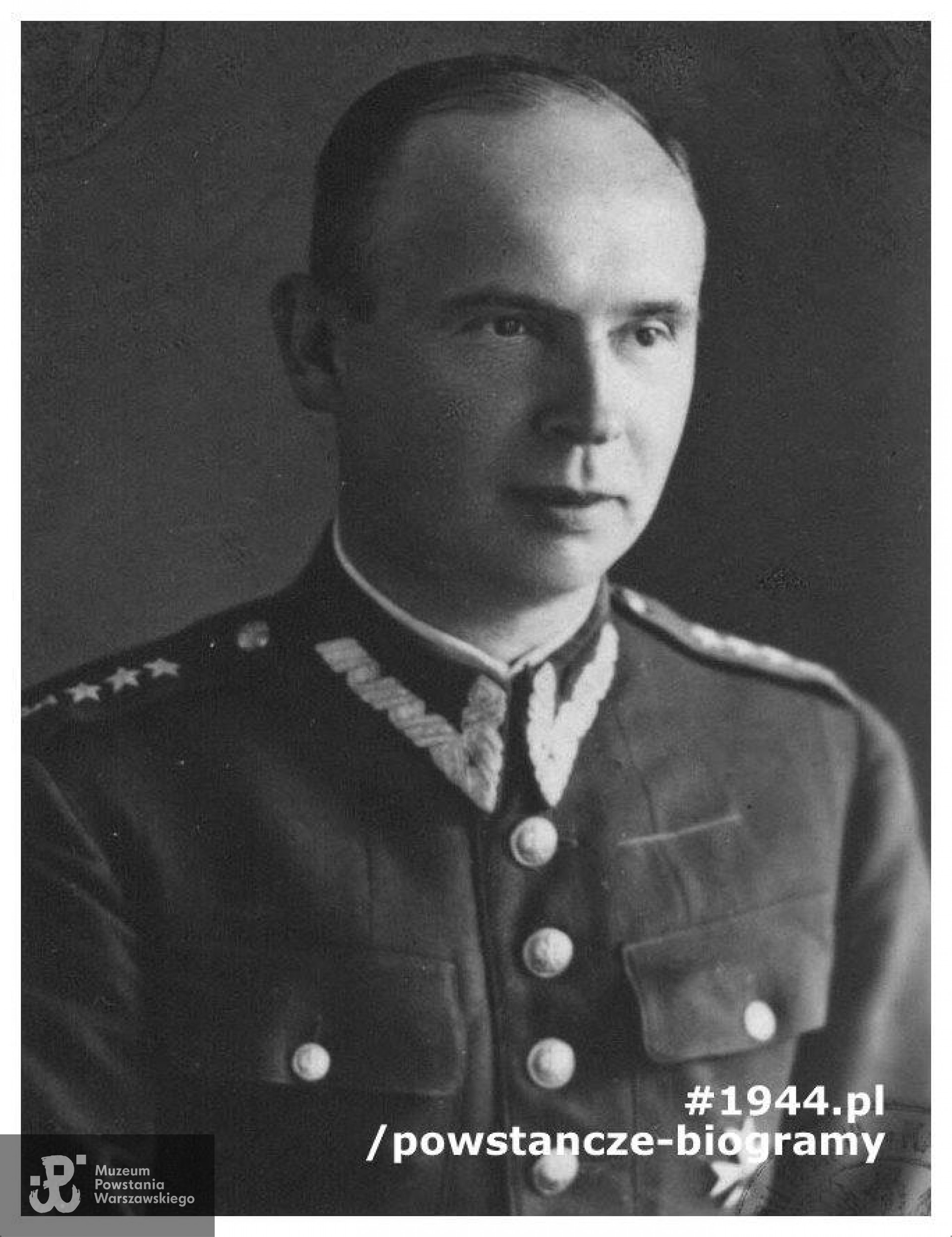 kpt. art. Józef Szyszko "Bachmat" d-ca grupy artyleryjskiej "Granat". Fot. materiały do Słownika Biograficznego Uczestników PW. Ujęcie tożsame: MPW-zbiory: MPW-IH/1081