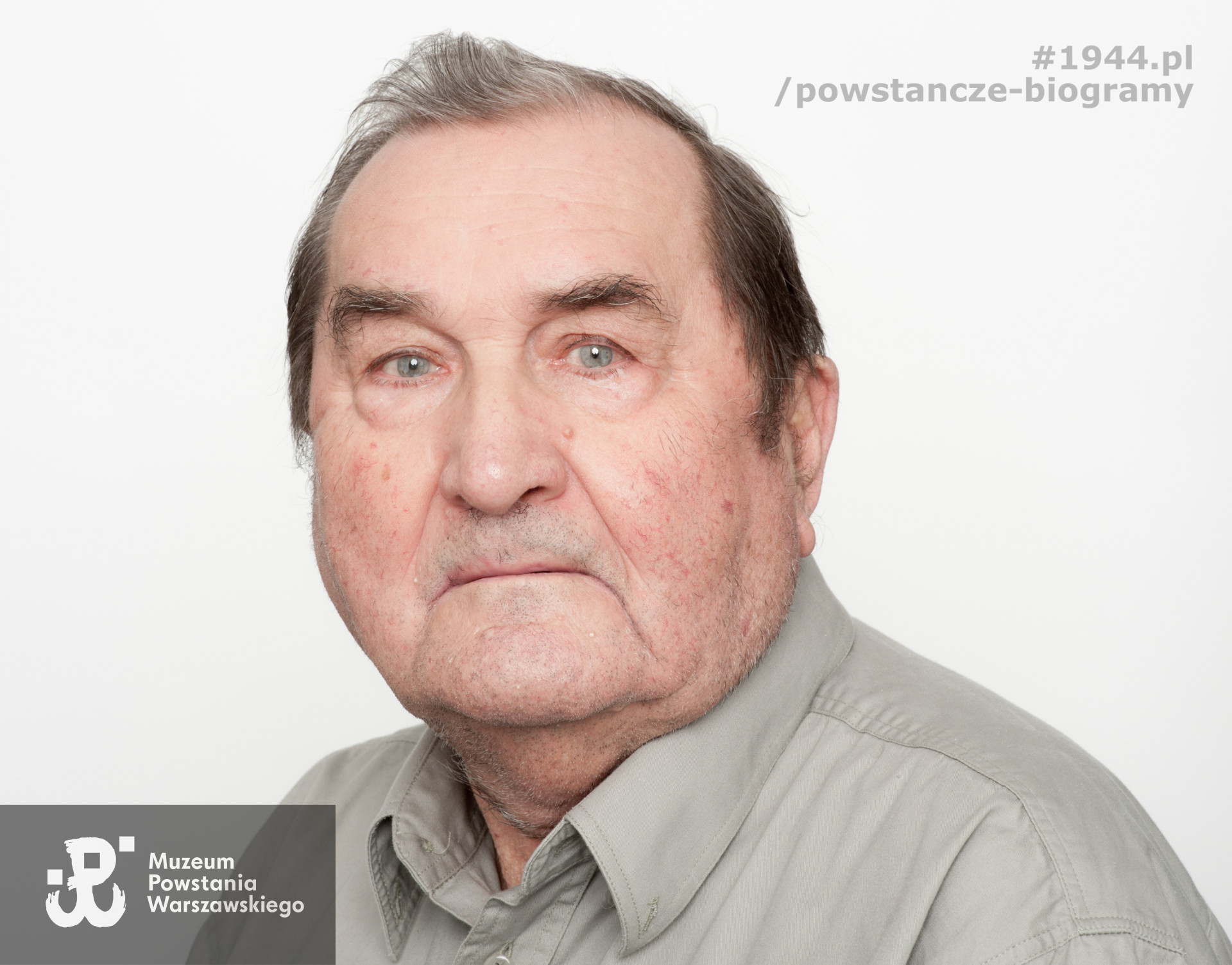 Zdjęcie z serii portretów Powstańców Warszawskich wykonanych w ramach projektu "1944/70/2014" realizowanego przez grupę WWPHOTO dla uczczenia 70. rocznicy wybuchu Powstania Warszawskiego. Muzeum Powstania Warszawskiego, 22.07-04.08 2013.