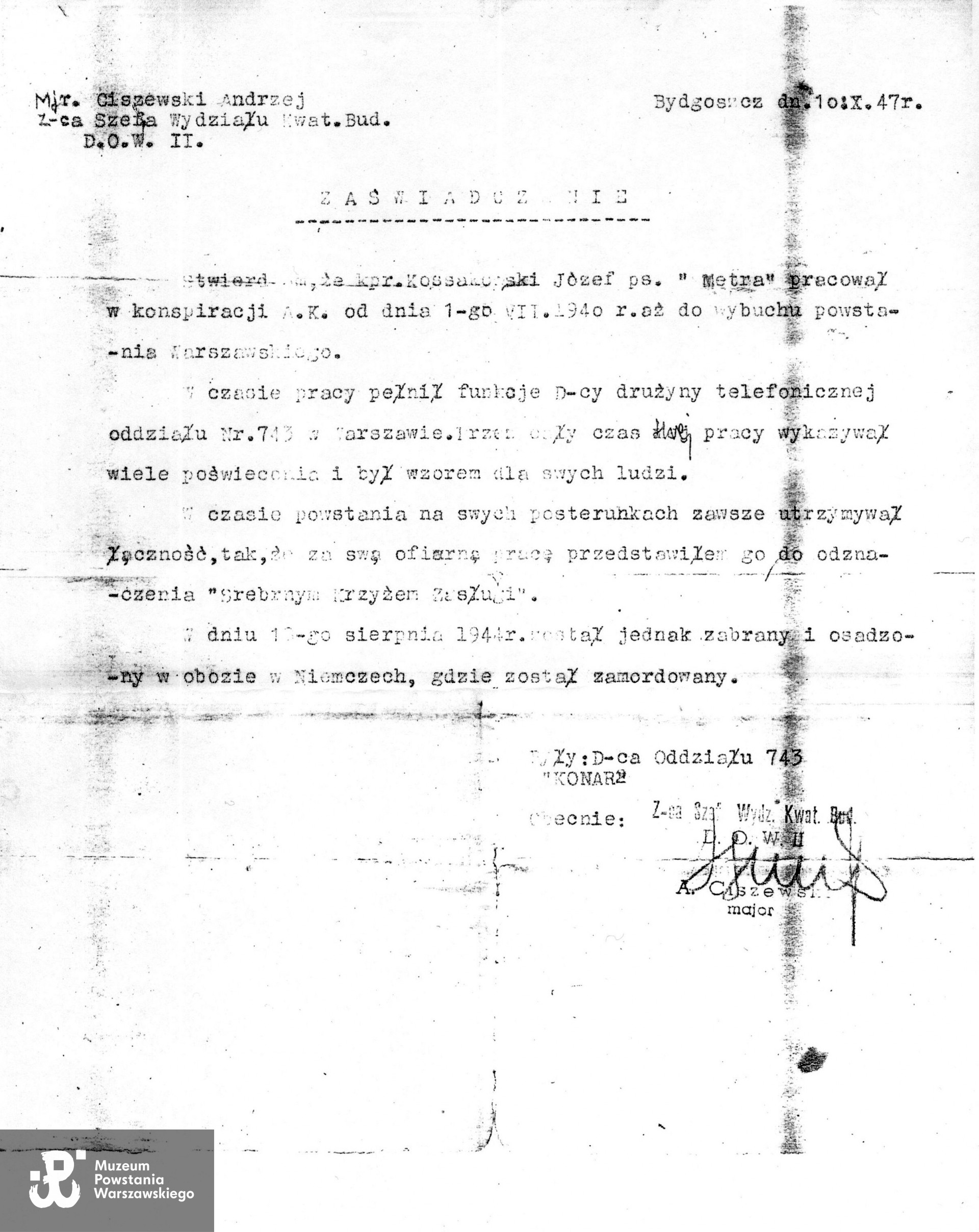 Ze zbiorów rodzinnych, udostępnił p. Szymon Pietkun