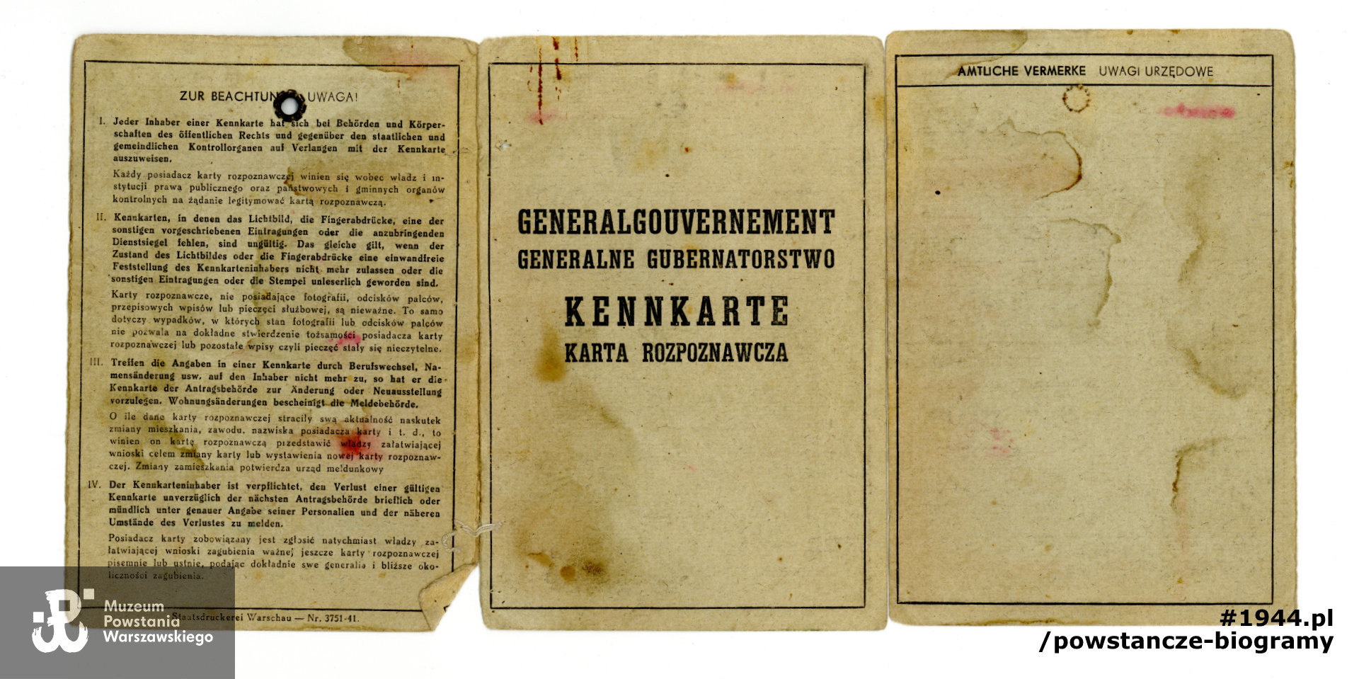 Dokument  z archiwum rodzinnego udostępniła p. Sylwia Lasocka