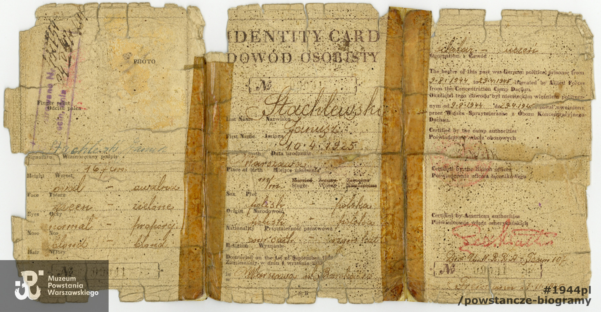 Dokument  z archiwum rodzinnego 