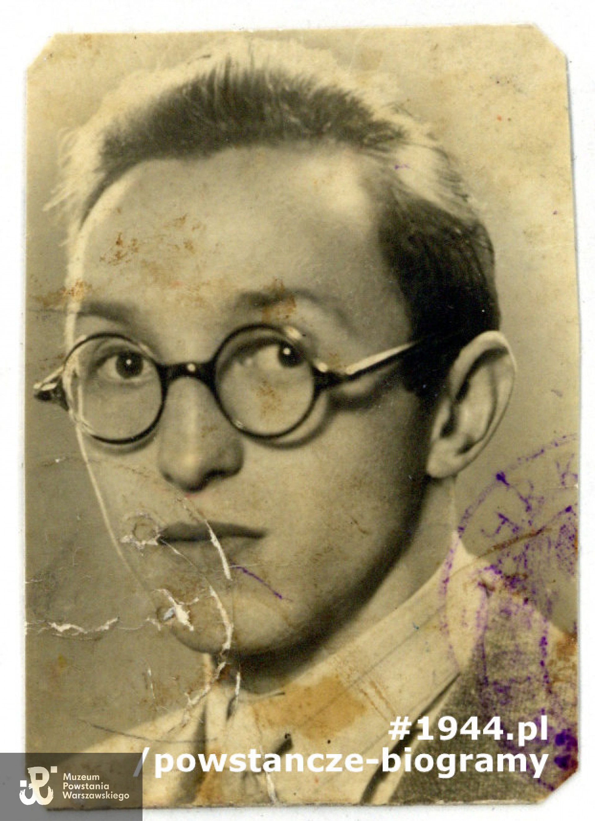 ppor. Zygmunt Celmer "Zawisza", "Tatar" (1918-1987). Fot. ze zbiorów Muzeum Powstania Warszawskiego.