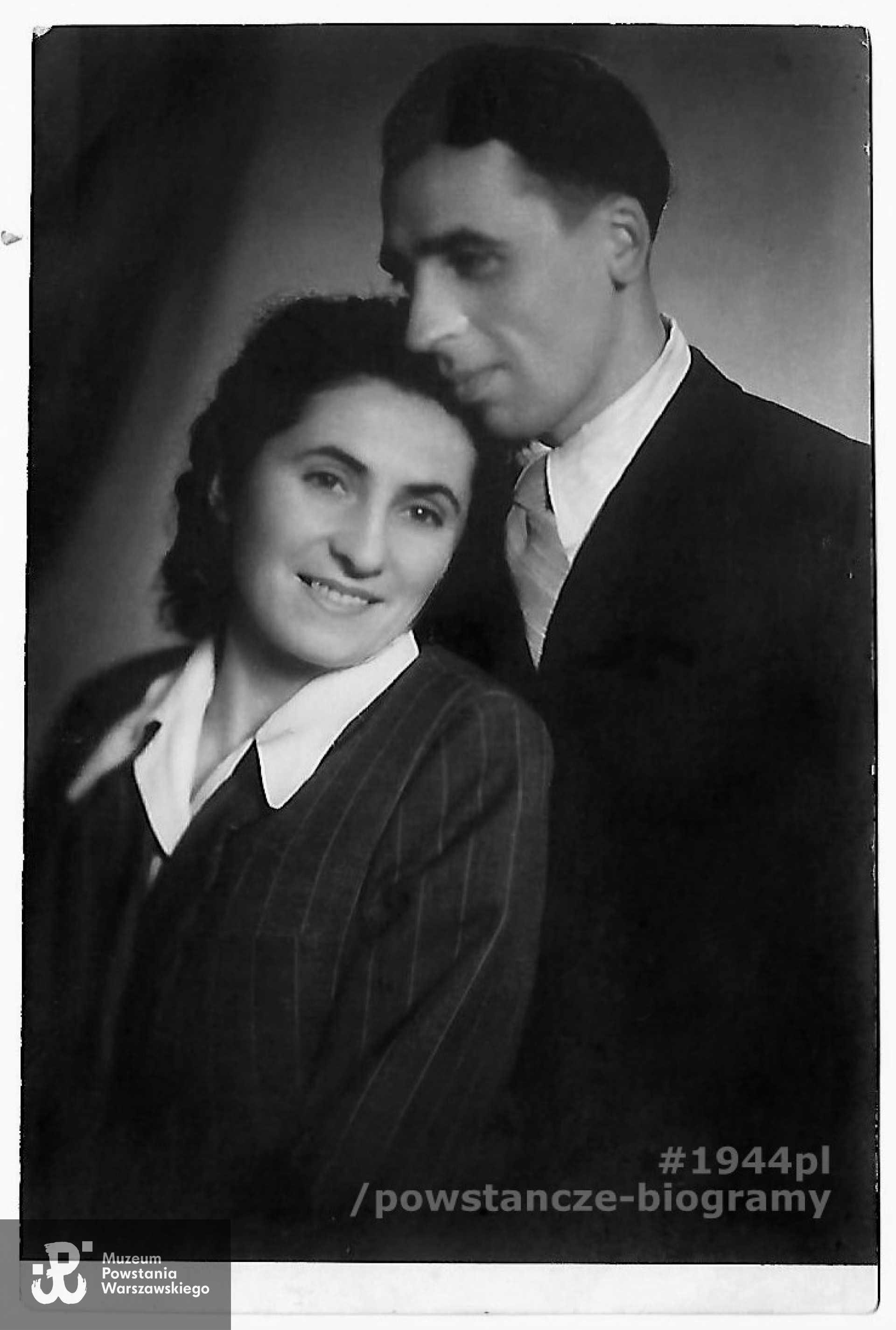 Fotografia ślubna. Ze zbiorów rodzinnych, udostępnił p. Andrzej Stokłosa