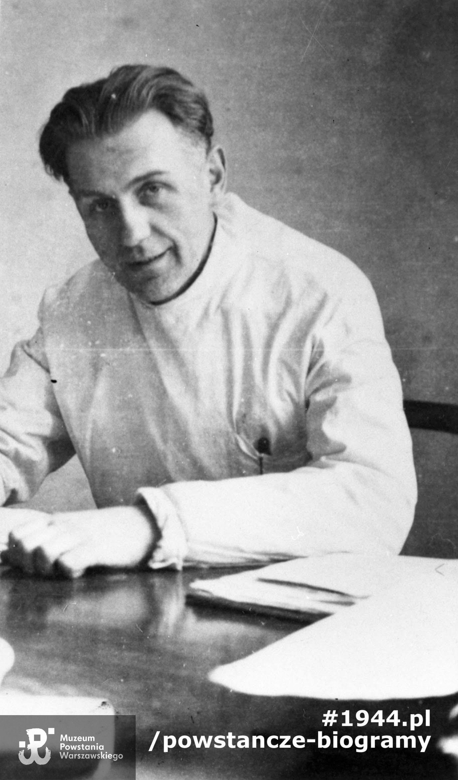 kpt. dr. Jerzy Dreyza lek. nacz Szpitala Maltańskiego. Fot. ze zbiorów Muzeum Powstania Warszawskiego, sygn. MPW-IH/217
