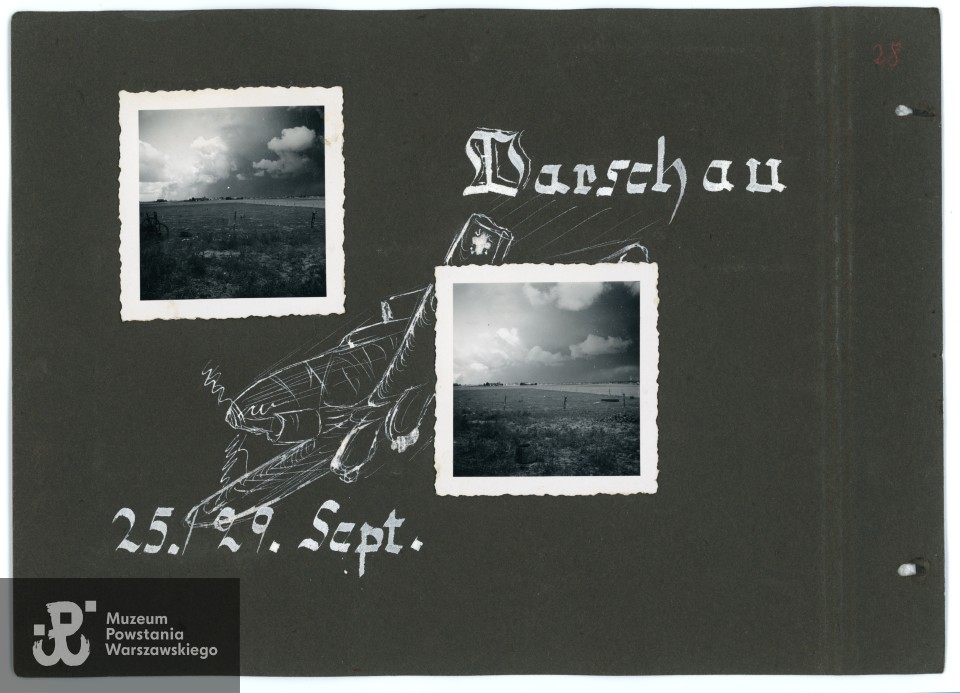 Opis karty: Warschau 25./29. Sept [Warszawa 25./29. września]