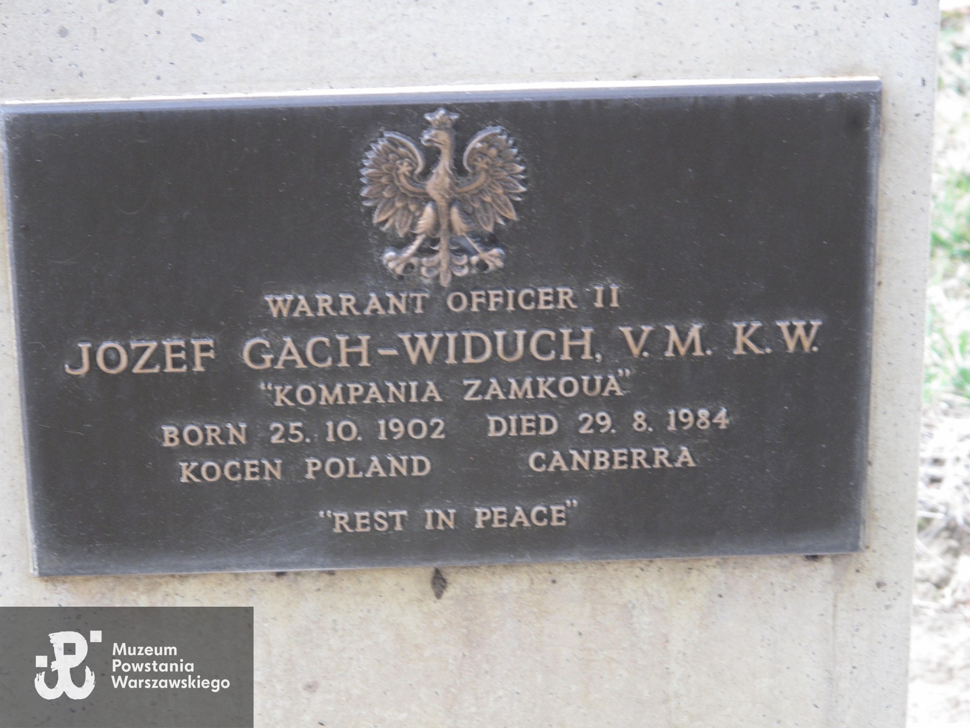 Źródło: https://www.findagrave.com/memorial/203826676/jozef-gach-widuch [dostęp: 05.02.2026].
