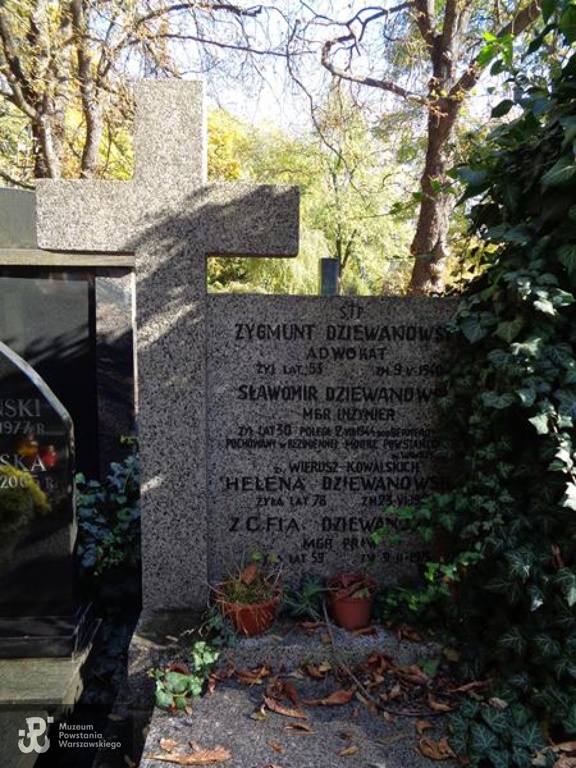 Grób symboliczny na Starych Powązkach w Warszawie. Źródło: https://cmentarze.um.warszawa.pl/pomnik.aspx?pom_id=67880 [dostęp: 6.02.2026].