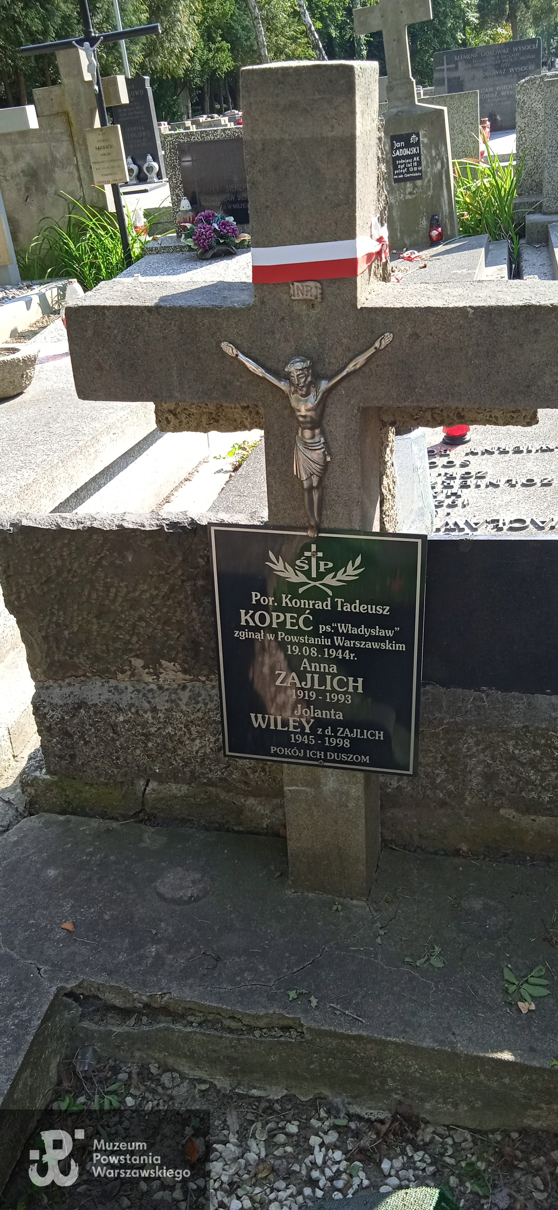 Wojskowe Powązki w Warszawie
Źródło: formularz zgłoszeniowy do Bazy grobów Powstańców Warszawskich.