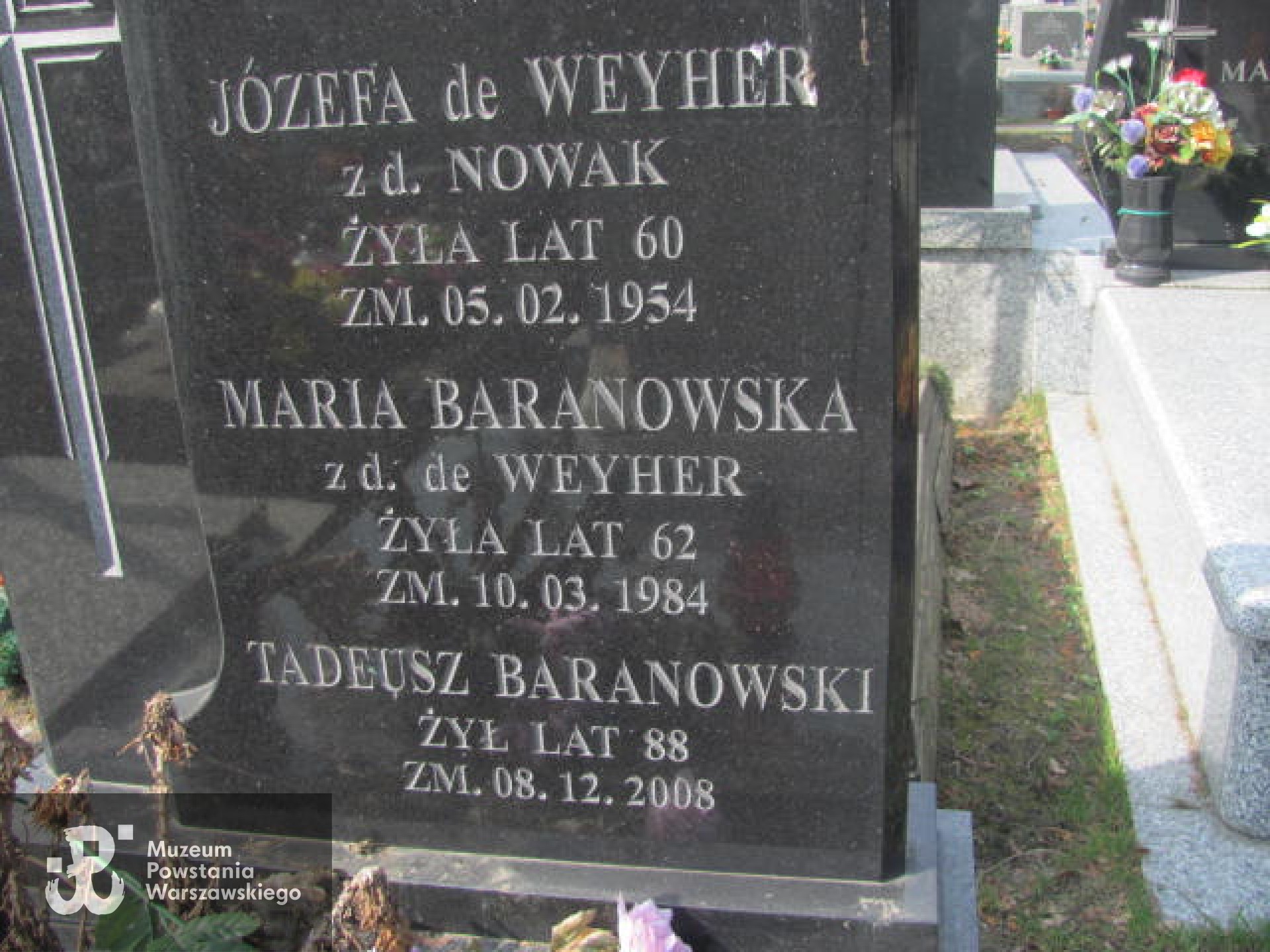 Źródło: https://pruszkowparafialny.grobonet.com/grobonet/start.php?id=detale&idg=21190&inni=0&cinki=0 [dostęp: 12.05.2025].