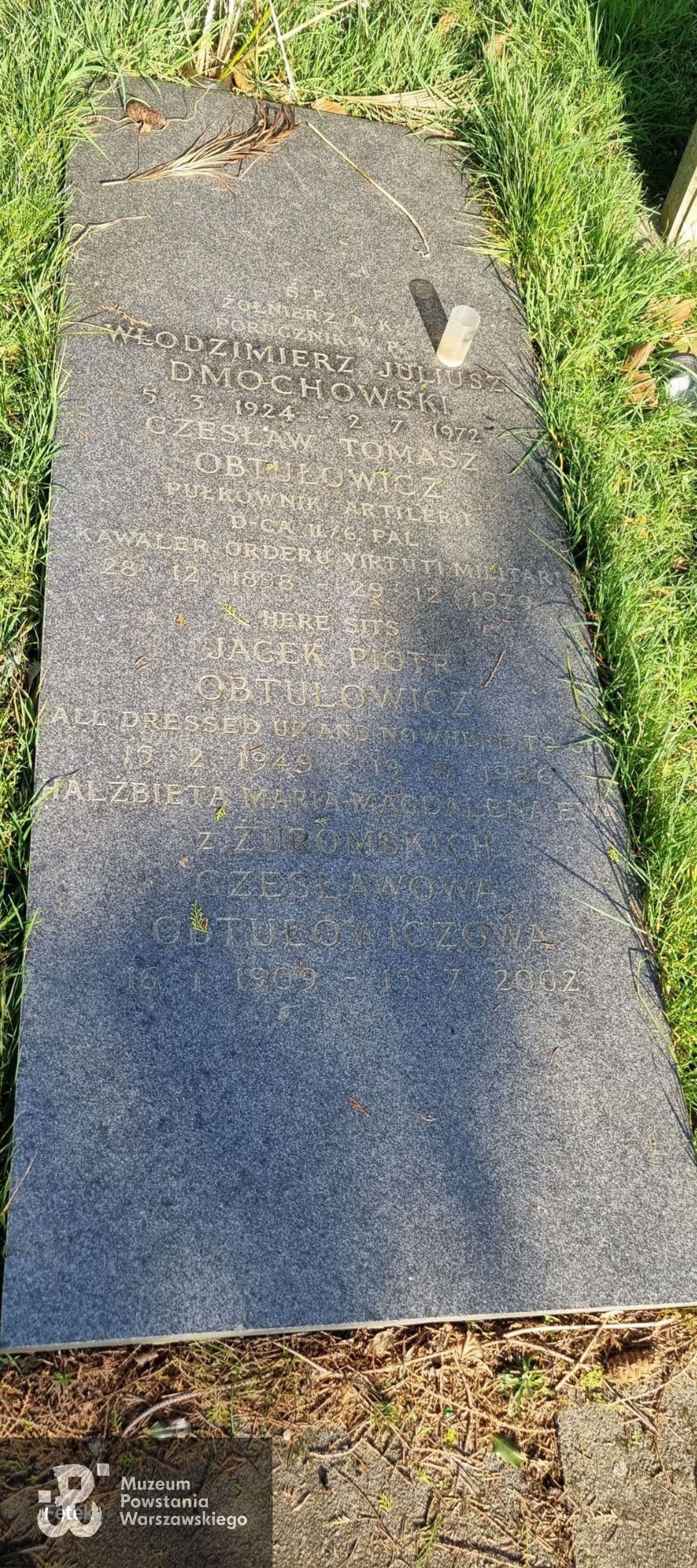 Źródło: https://www.findagrave.com/memorial/285412669/w%C5%82odzimierz-juliusz-dmochowski [dostęp: 14.10.2025].