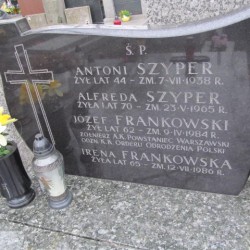 Źródło: https://grobonet.com/p/warszawaczerniakowski/15263/jozef-frankowski-warszawa-czerniakowski [dostęp: 02.02.2026].