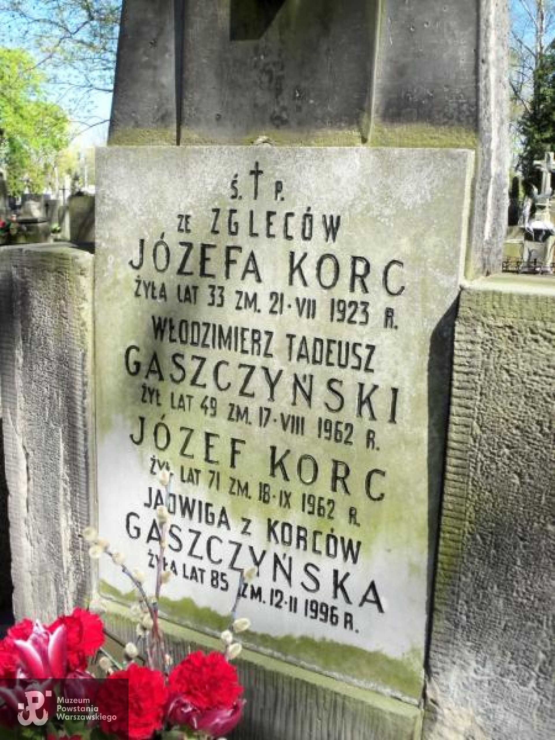 Źródła: https://cmentarze.um.warszawa.pl/pomnik.aspx?pom_id=15908 [dostęp: 9.04.2025].