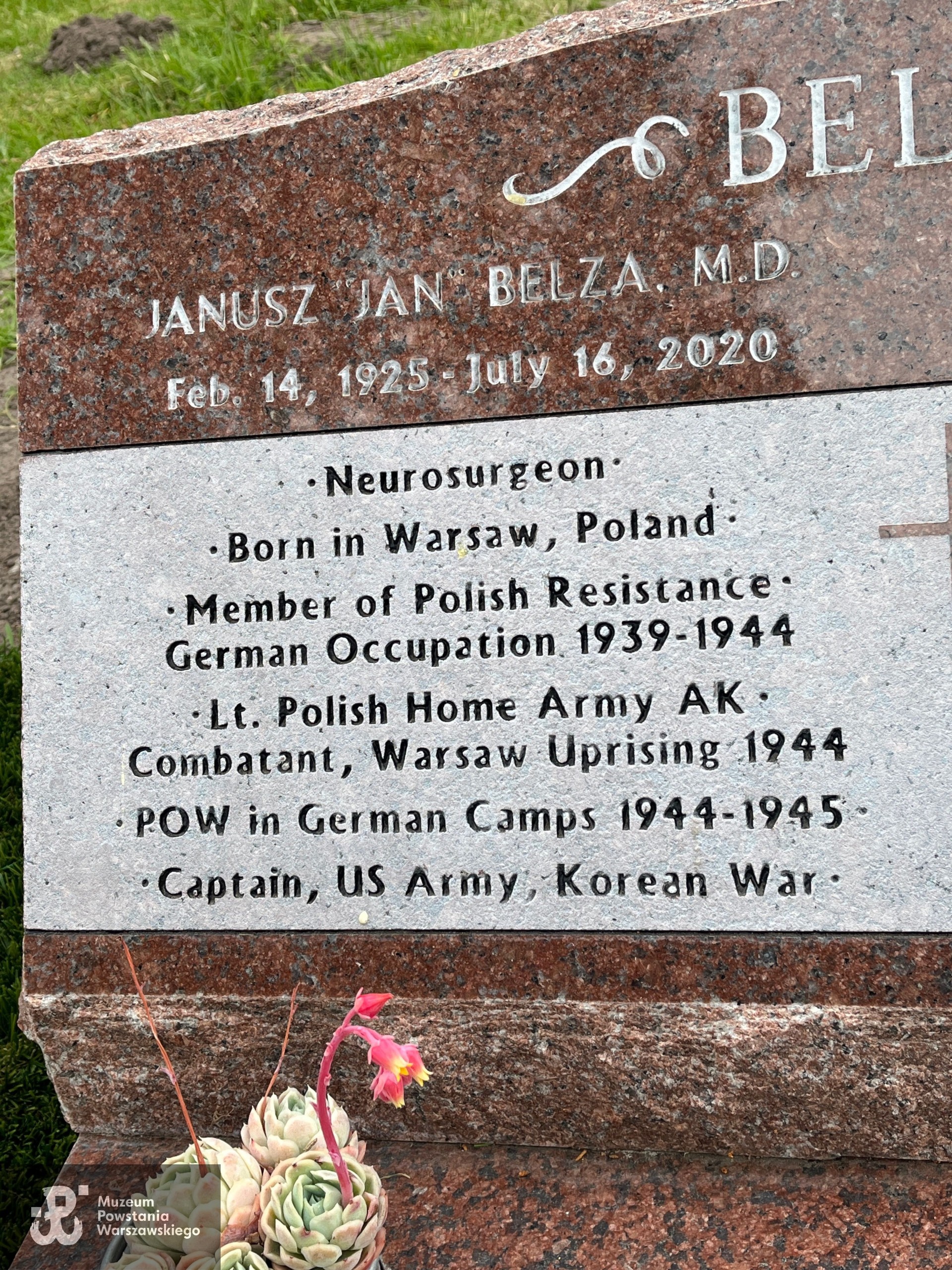 Źródło: https://www.findagrave.com/memorial/255430586/janusz-belza [dostęp: 16.05.2025].